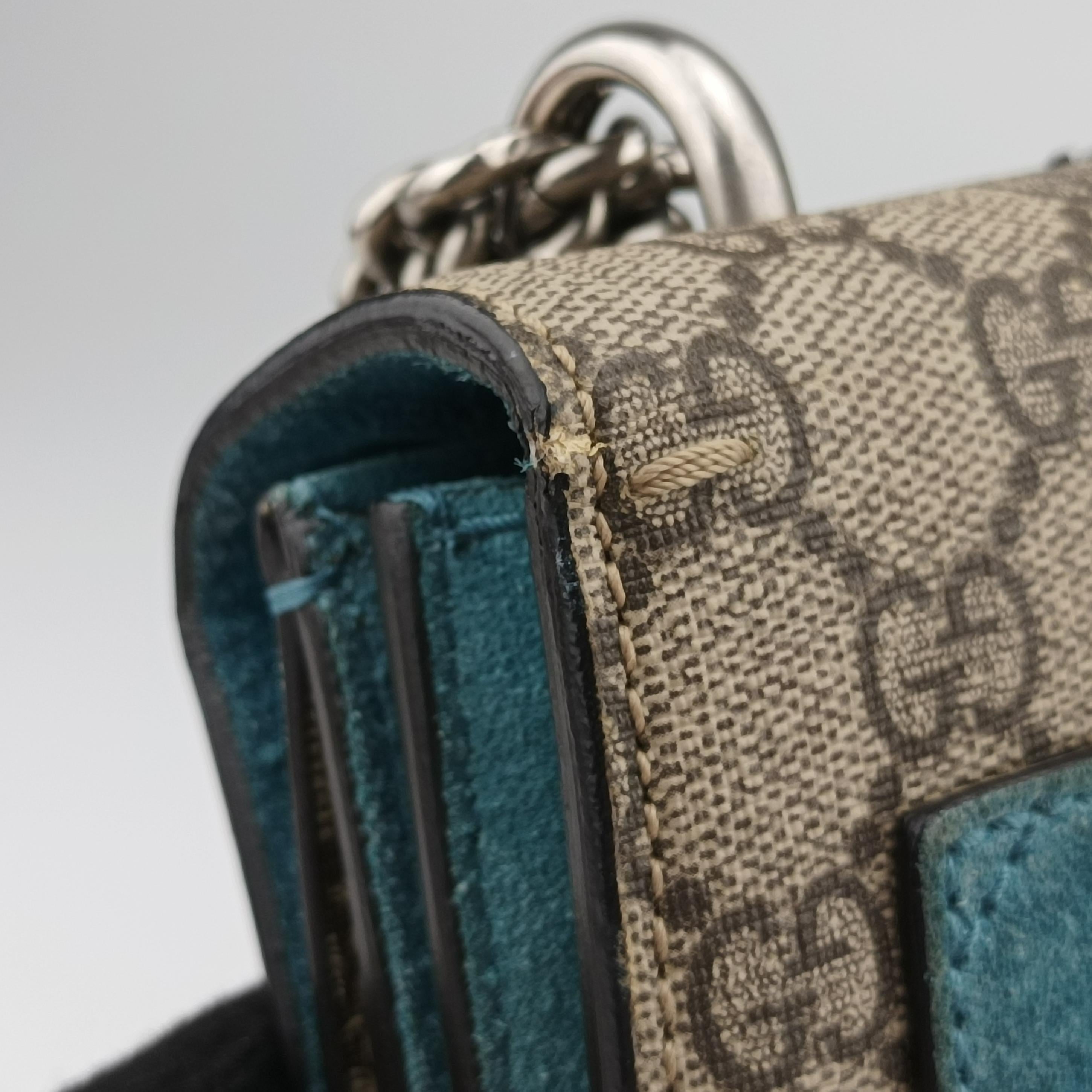 Secondhand Gucci Dionysus beige×Multicolour PVC coated canvas × suede 403348 shoulderbag | stylenewstar