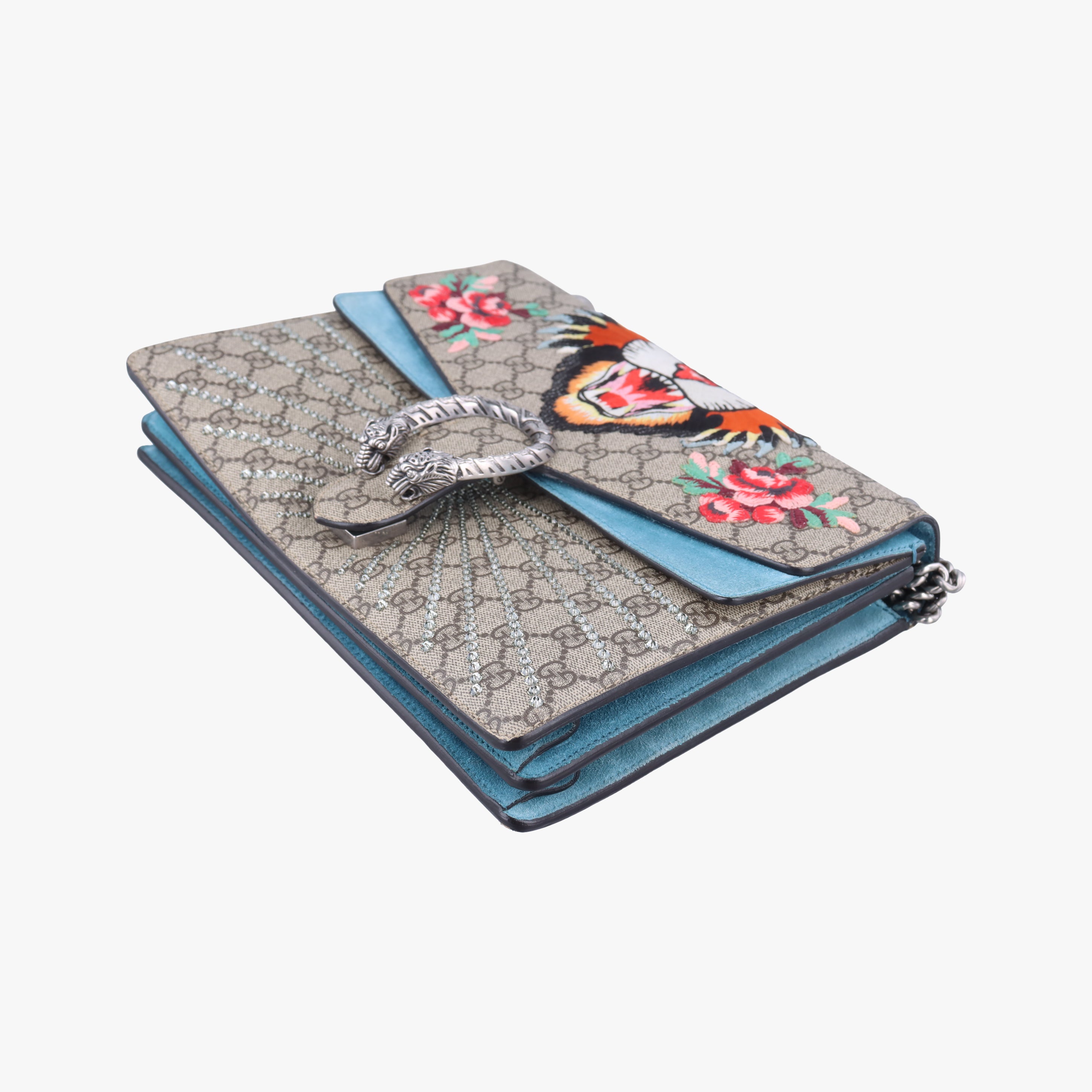 Secondhand Gucci Dionysus beige×Multicolour PVC coated canvas × suede 403348 shoulderbag | stylenewstar
