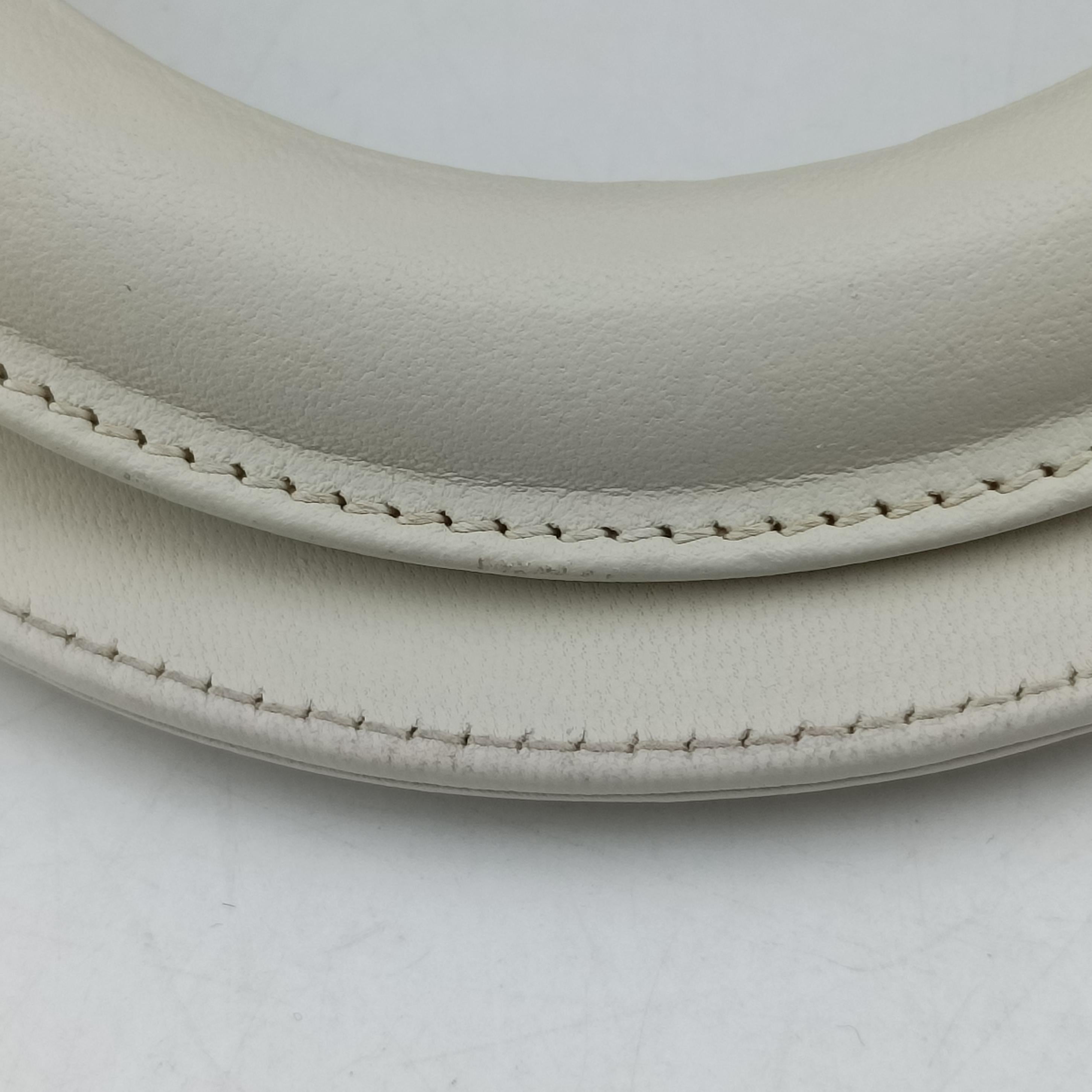 Pre-owned Christian Dior Lady Dior White lambskin  shoulderbag | stylenewstar