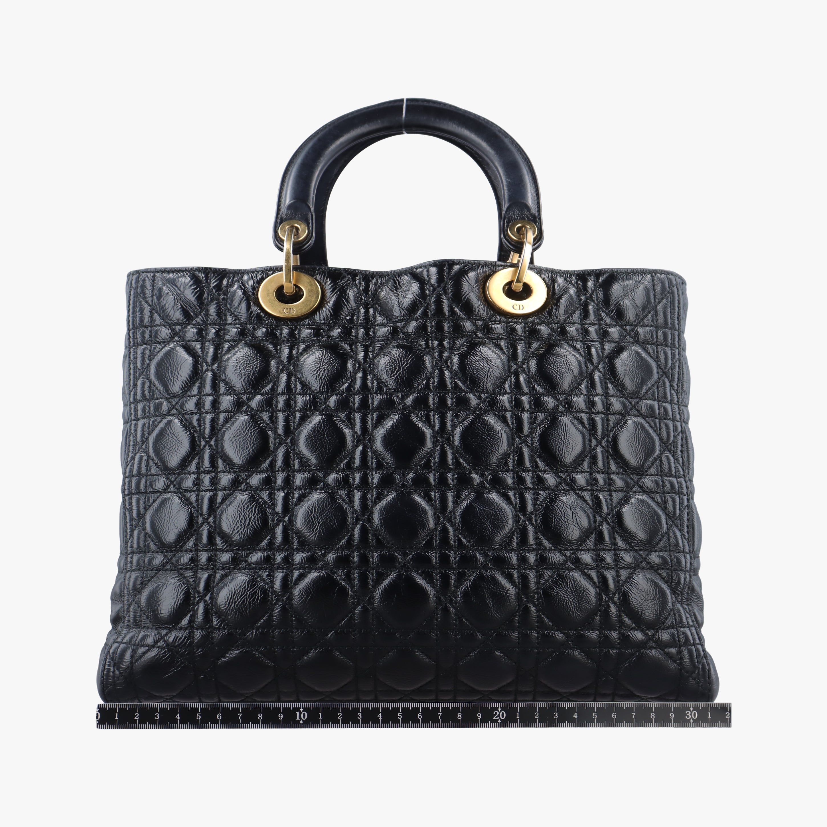 Vintage Christian Dior Lady Dior Black lambskin  shoulderbag | stylenewstar