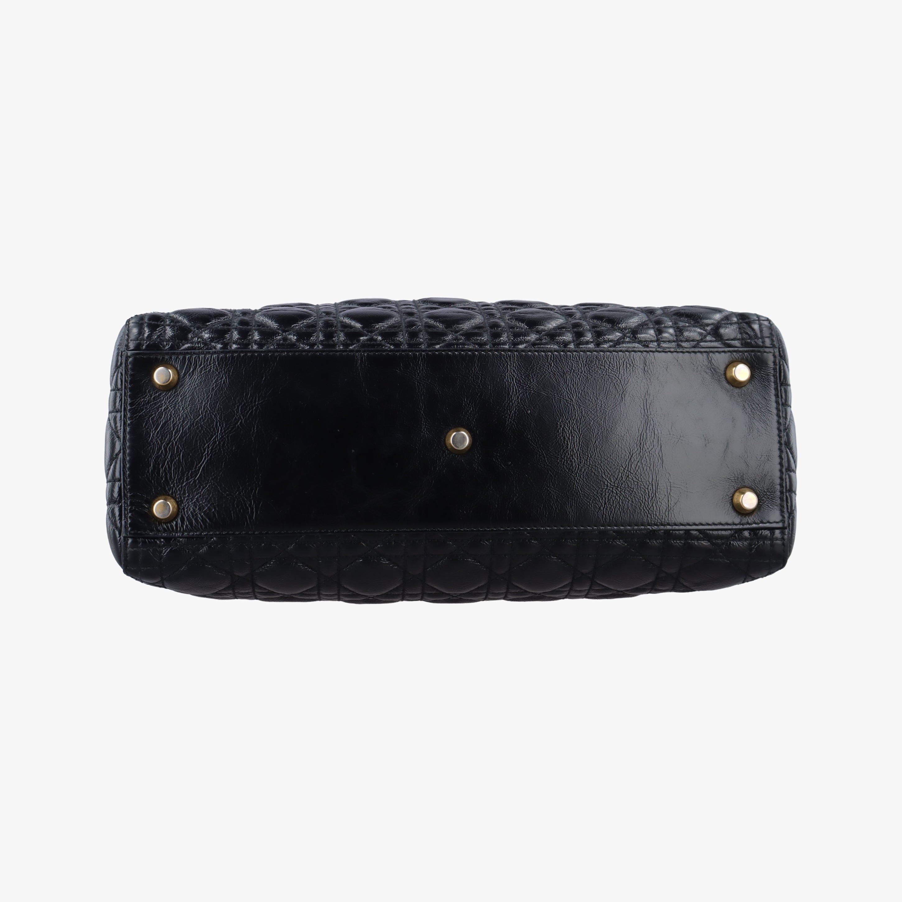 Vintage Christian Dior Lady Dior Black lambskin  shoulderbag | stylenewstar