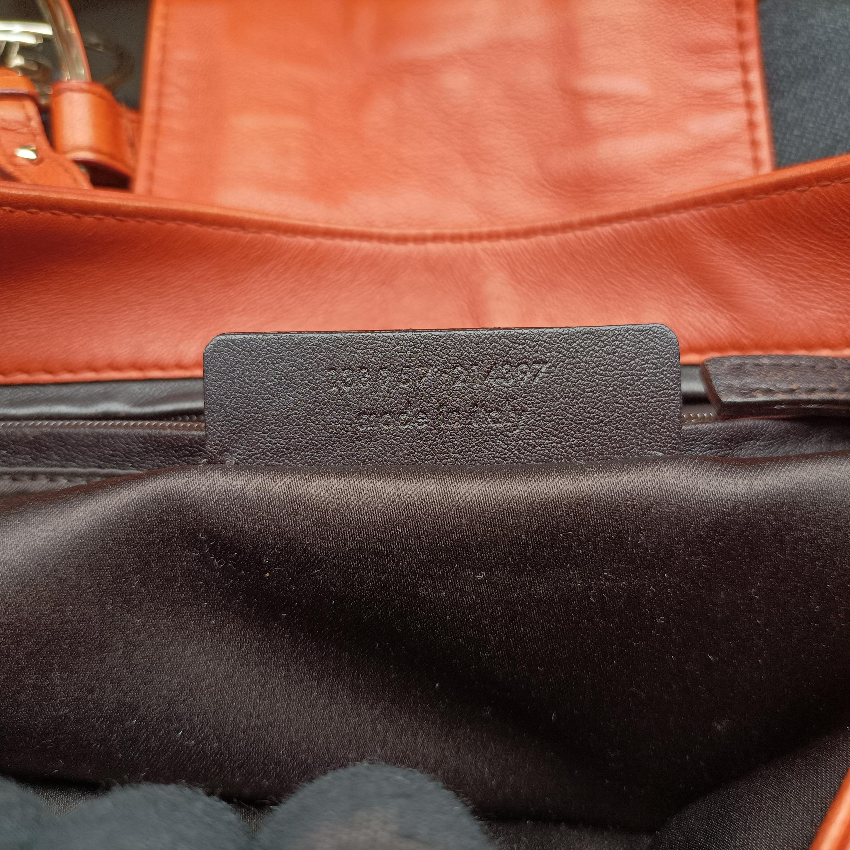 Pre-owned Yves Saint Laurent rivegauche Orange Leather 138957 shoulderbag | stylenewstar