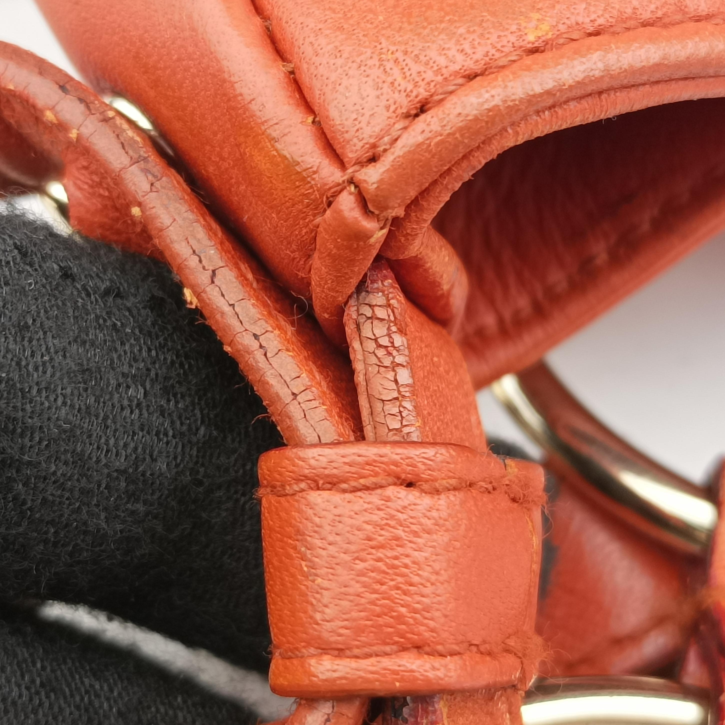 Pre-owned Yves Saint Laurent rivegauche Orange Leather 138957 shoulderbag | stylenewstar