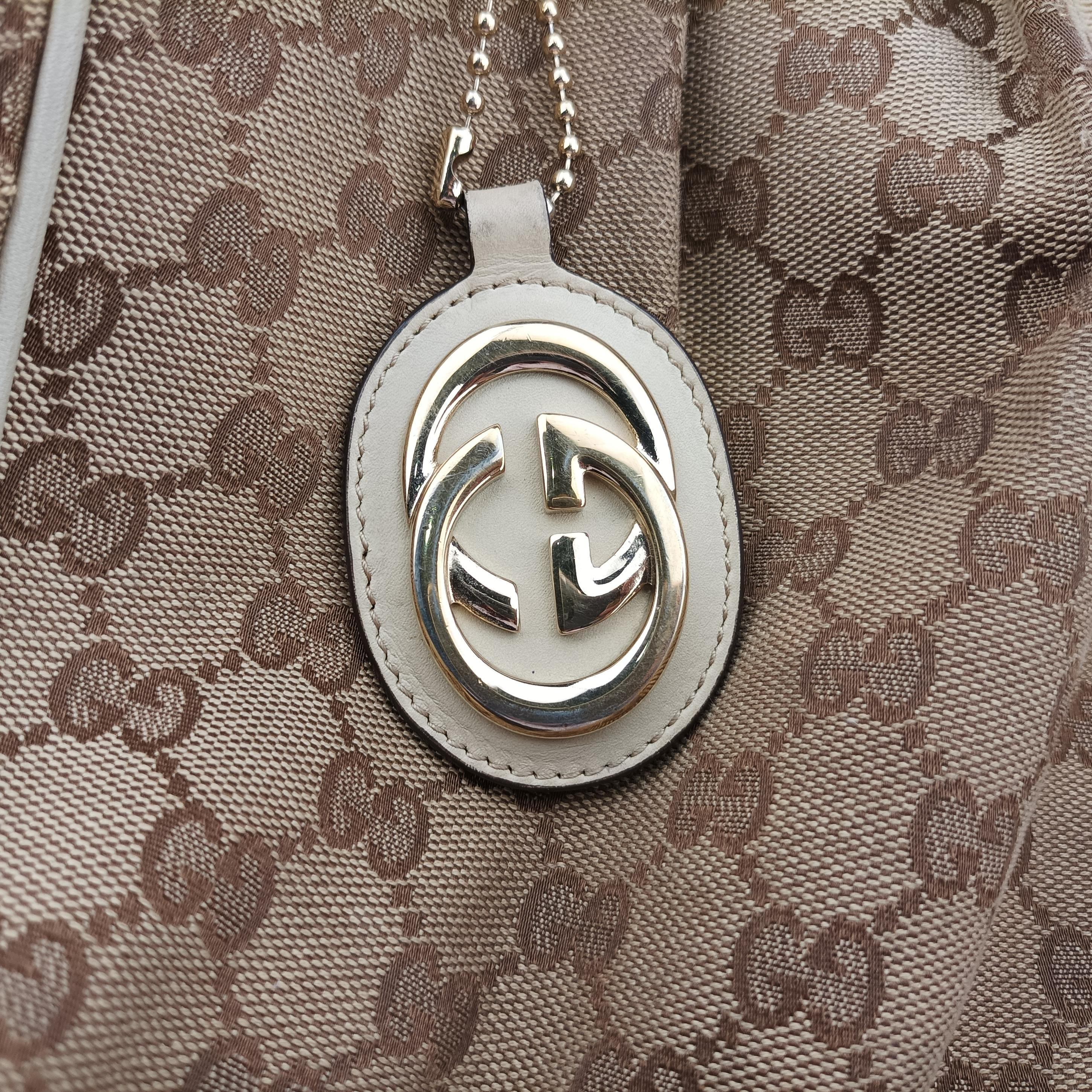 Secondhand Gucci Sukey Brown canvas×leather 211944 handbag | stylenewstar