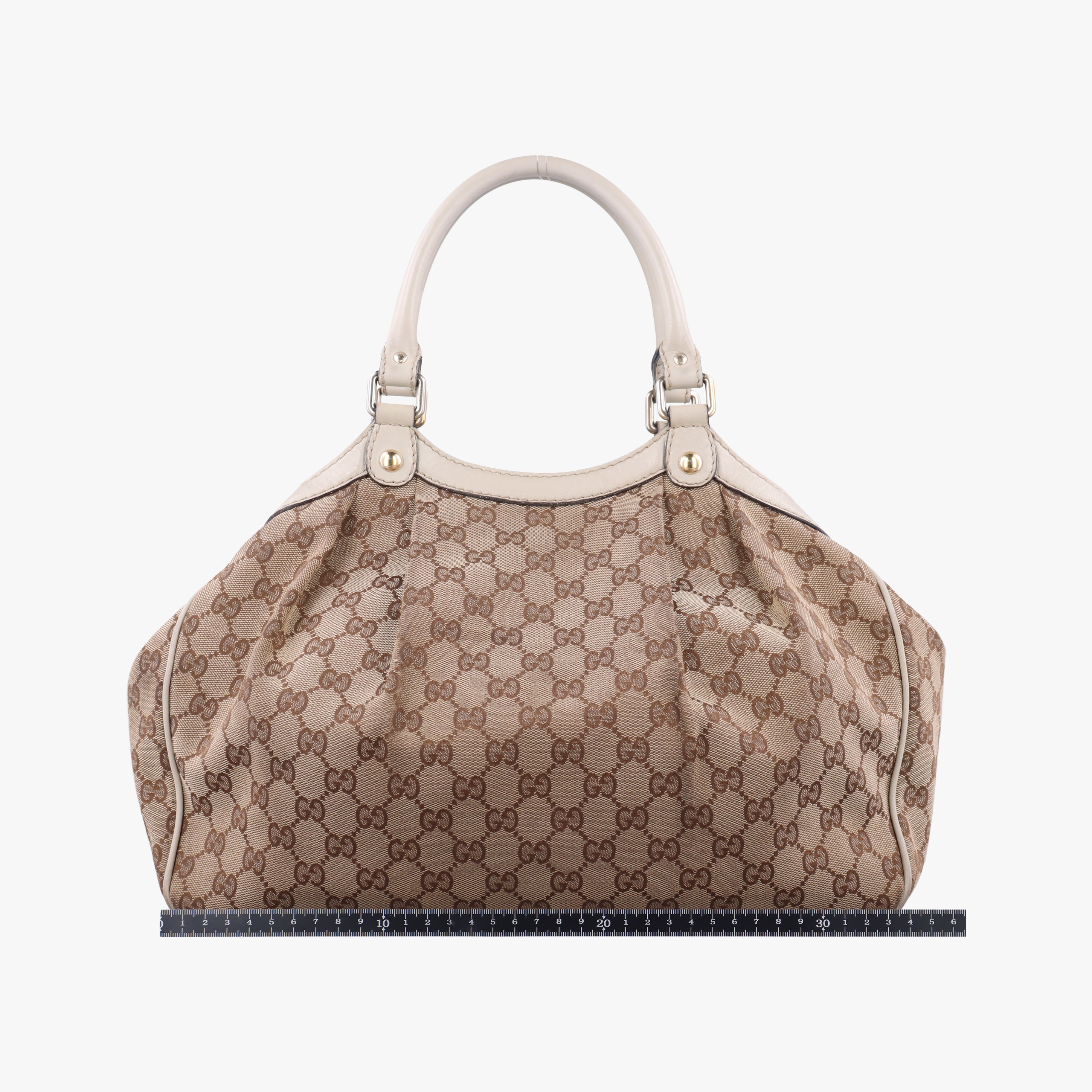 Secondhand Gucci Sukey Brown canvas×leather 211944 handbag | stylenewstar