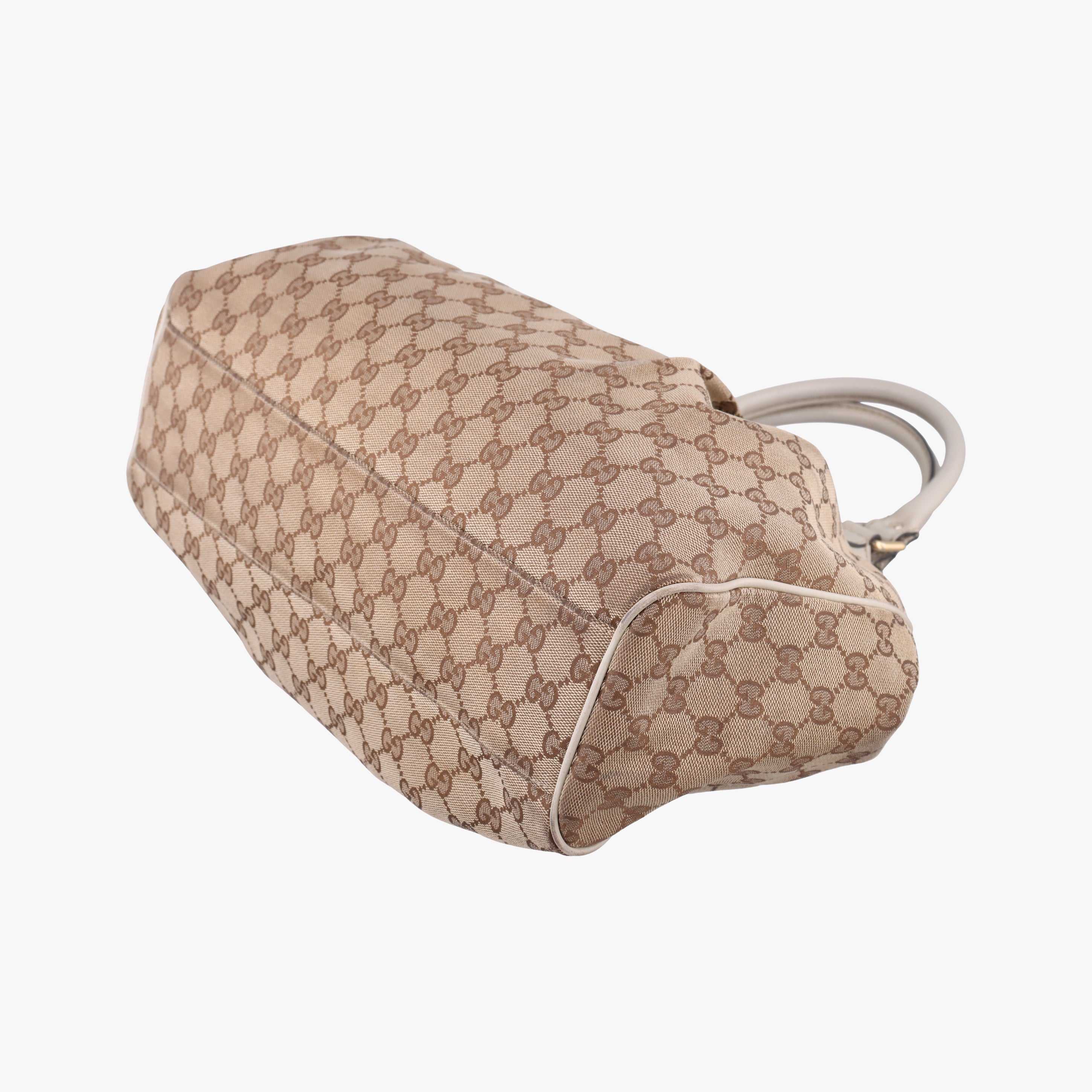 Secondhand Gucci Sukey Brown canvas×leather 211944 handbag | stylenewstar