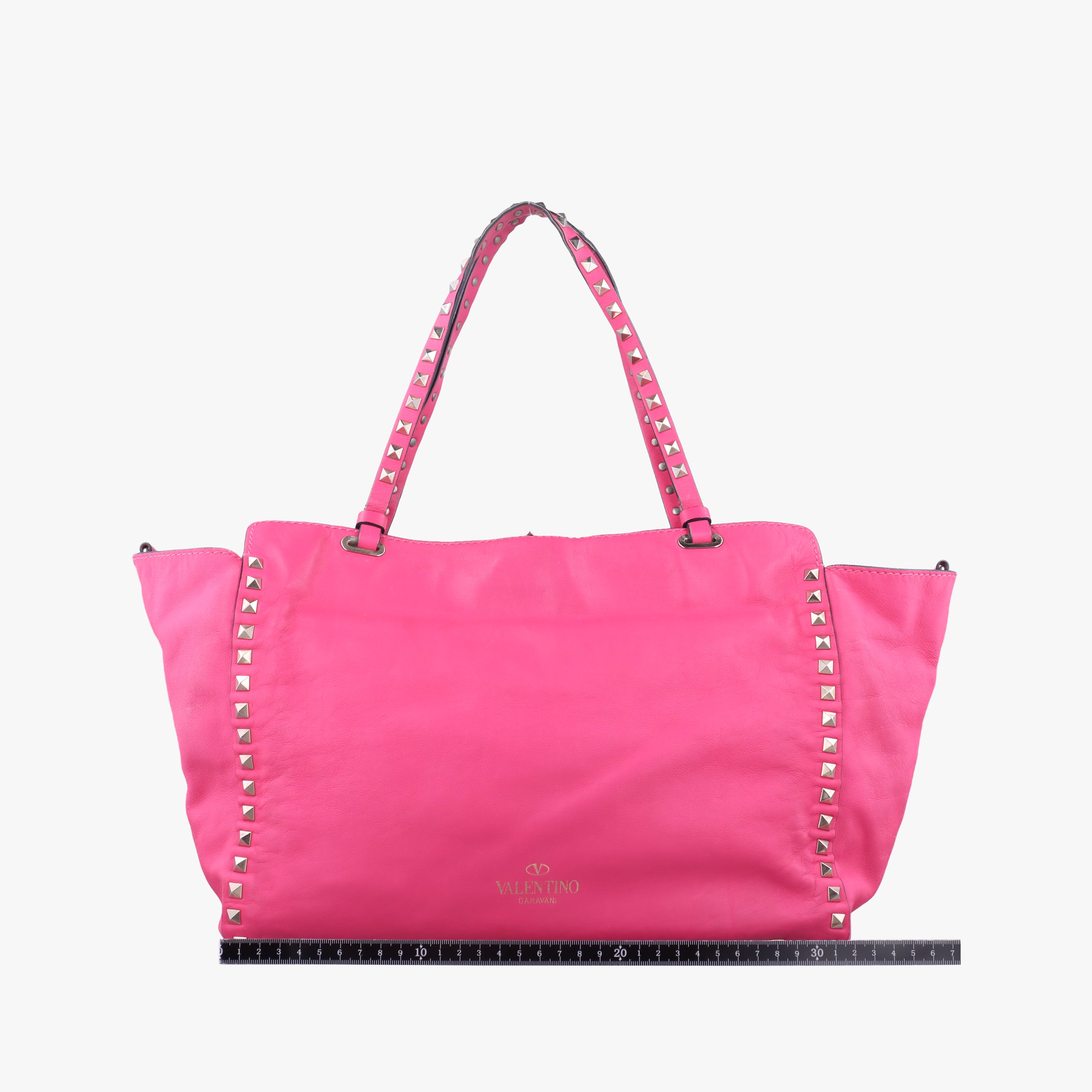 Pre-owned Valentino Rockstud Rose Leather  shoulderbag | stylenewstar