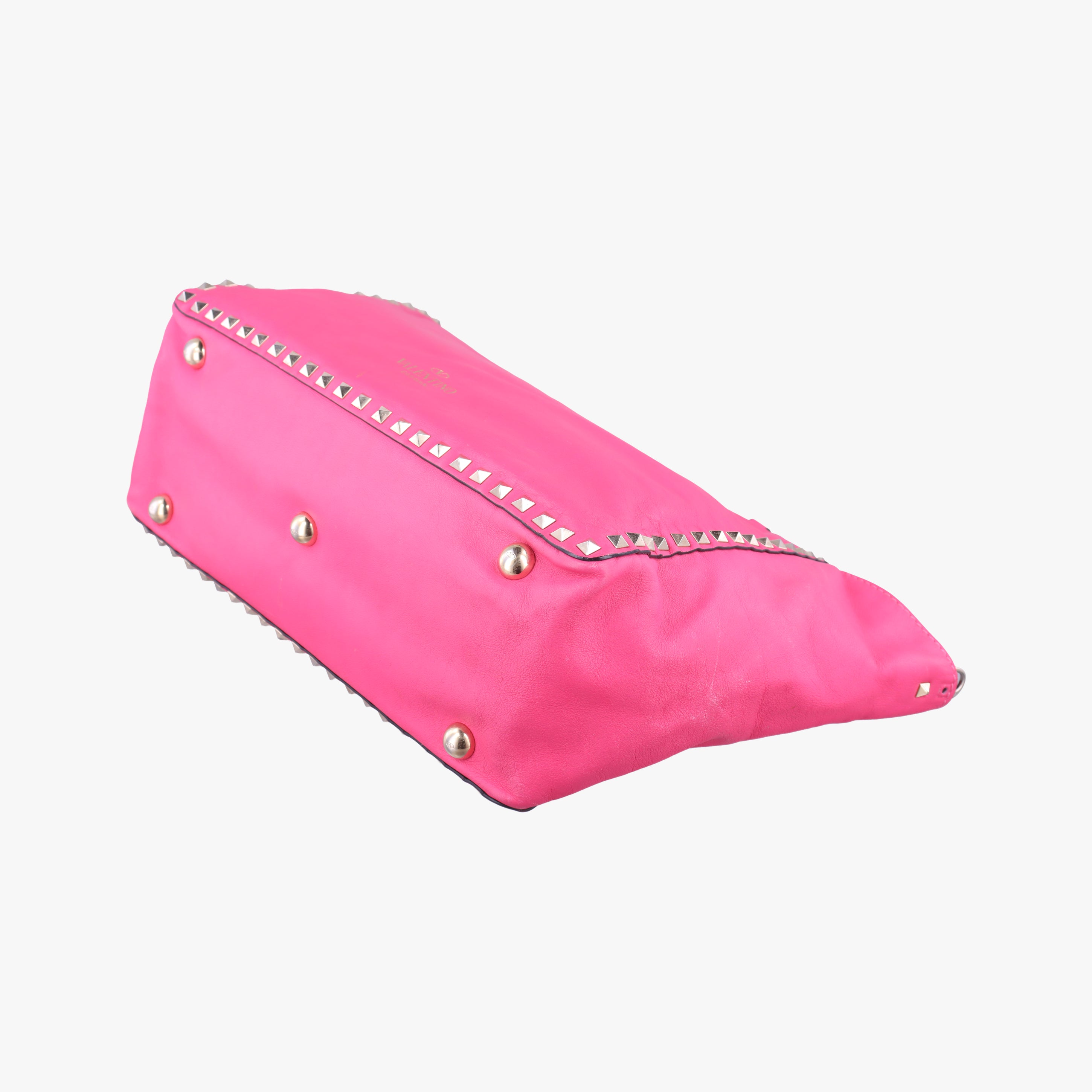 Pre-owned Valentino Rockstud Rose Leather  shoulderbag | stylenewstar