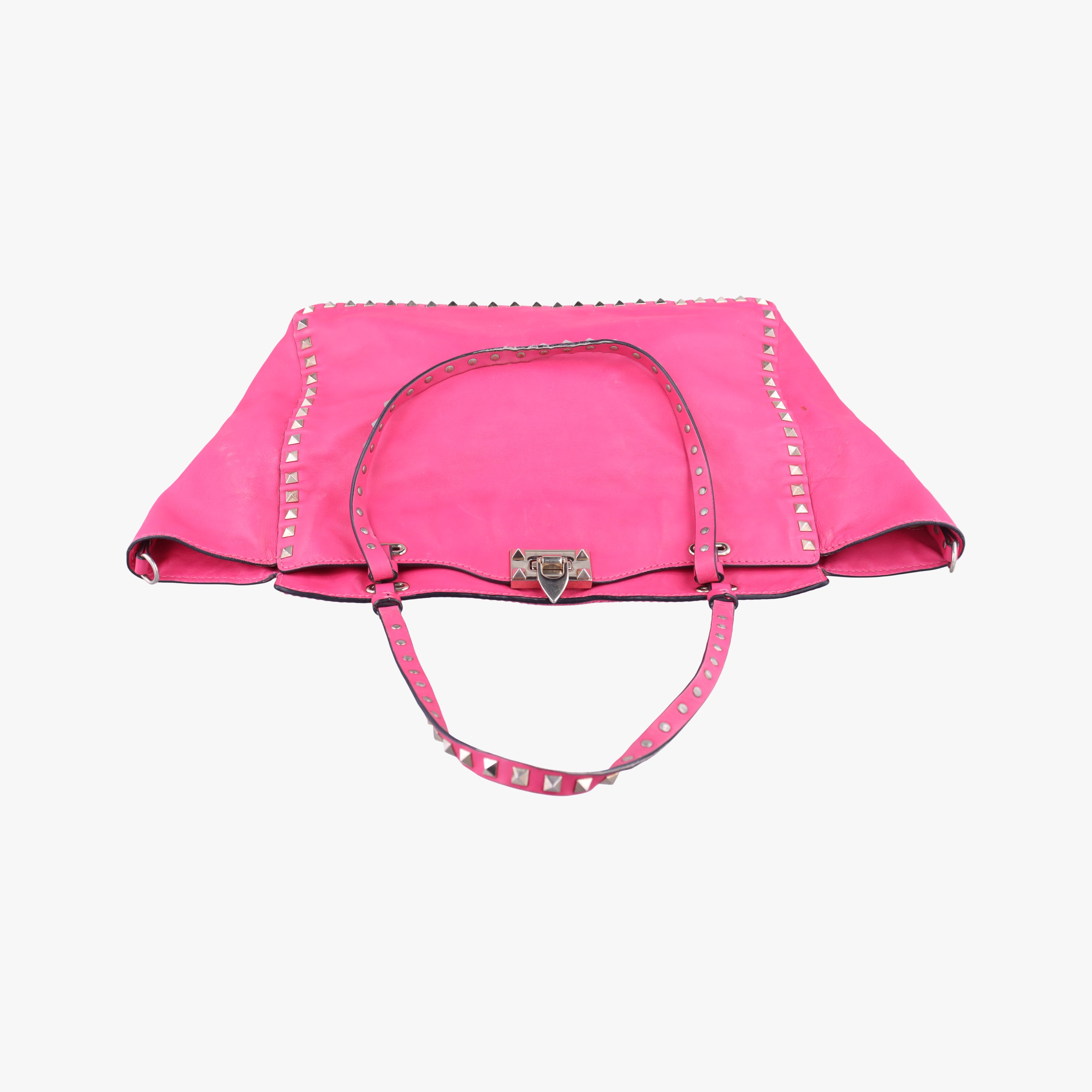 Pre-owned Valentino Rockstud Rose Leather  shoulderbag | stylenewstar