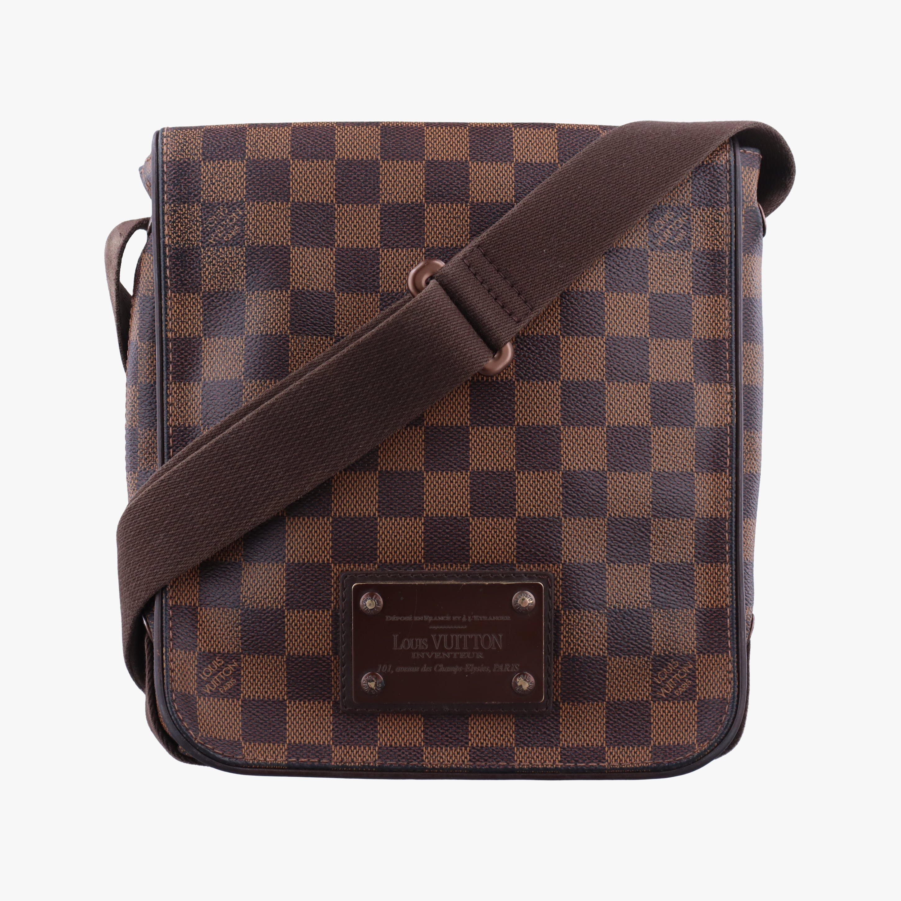 Pre-owned Louis Vuitton BROOKLYN PM EBENE Damier Canvas N51210 shoulderbag | stylenewstar