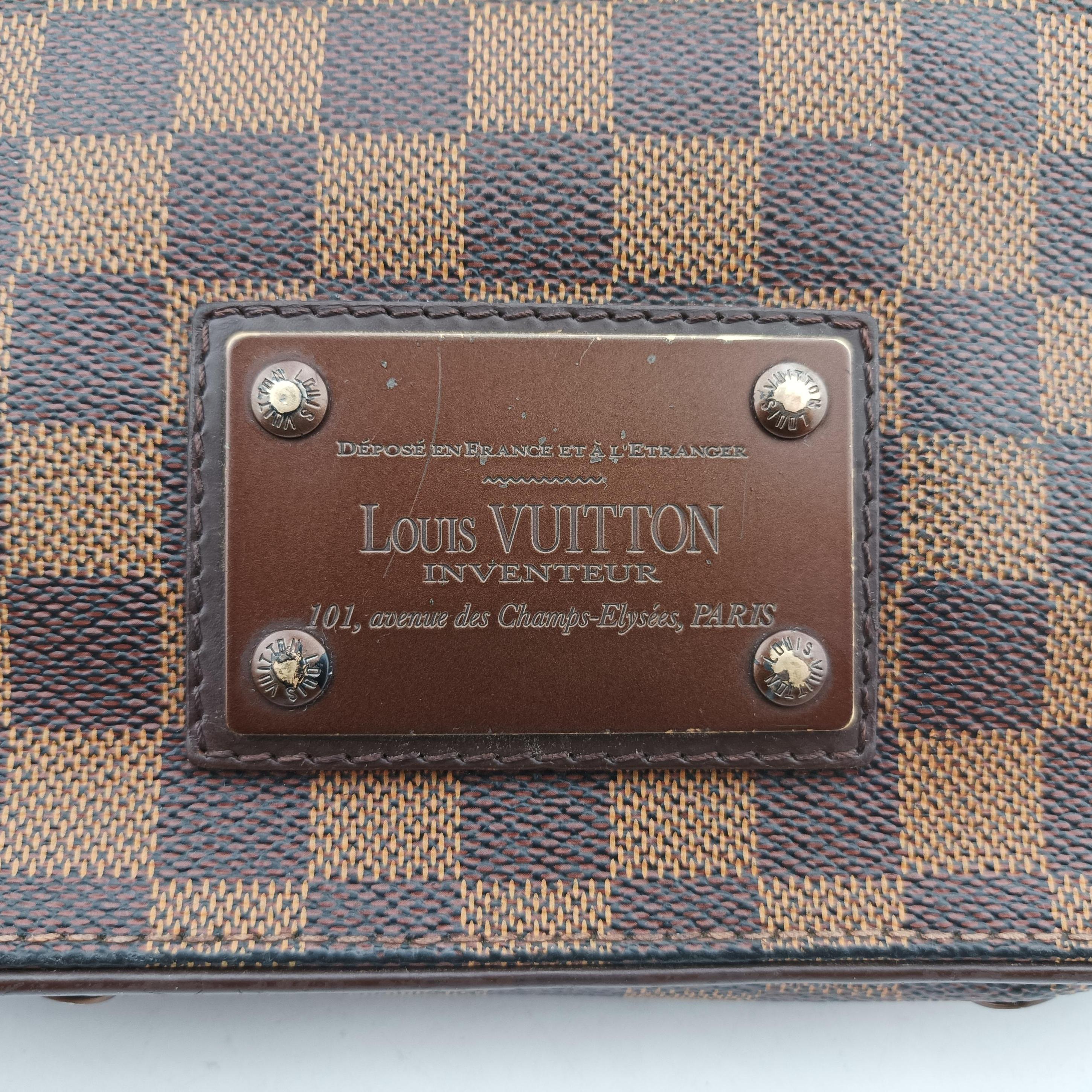 Pre-owned Louis Vuitton BROOKLYN PM EBENE Damier Canvas N51210 shoulderbag | stylenewstar