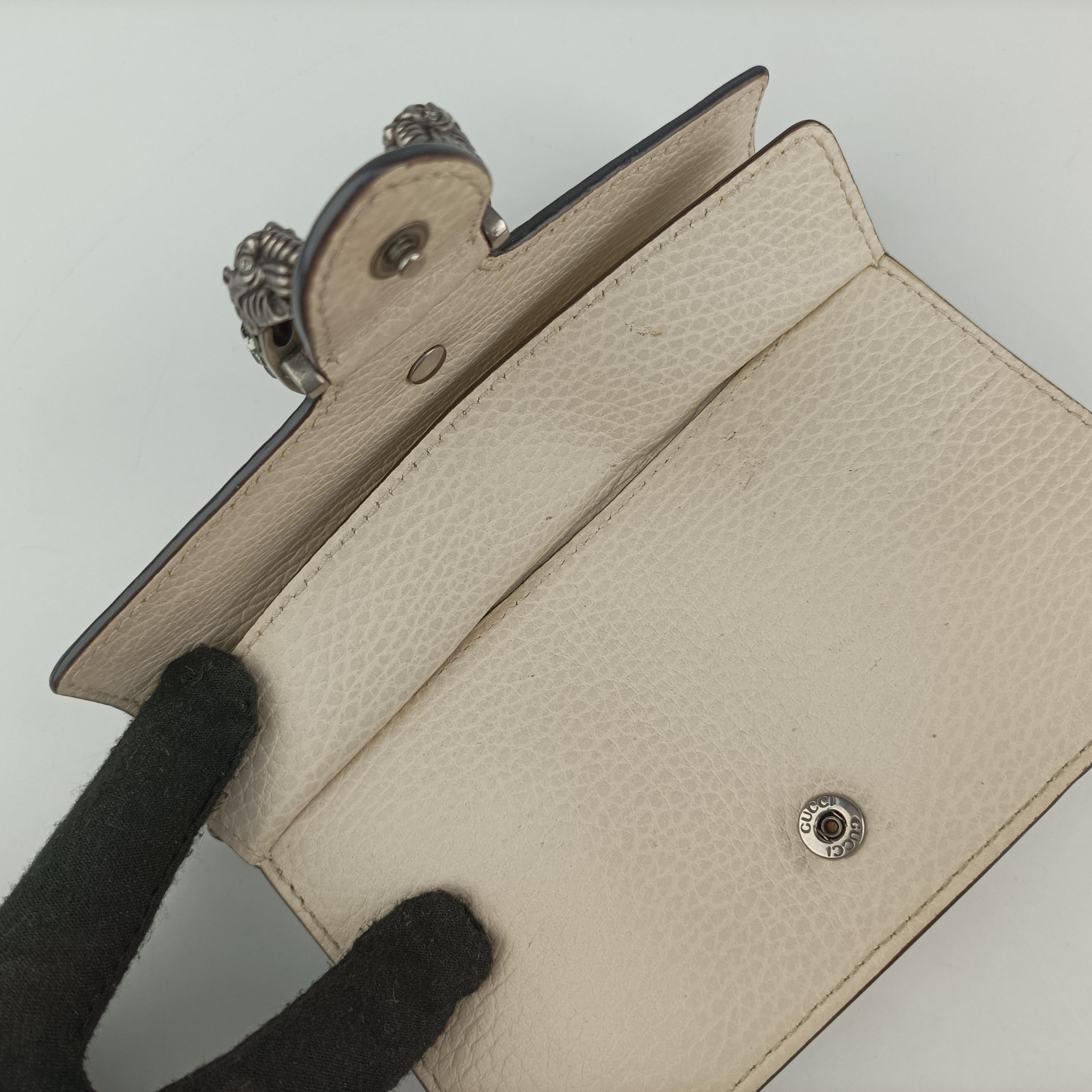 Pre-owned Gucci Dionysus White Leather 476432 shoulderbag | stylenewstar