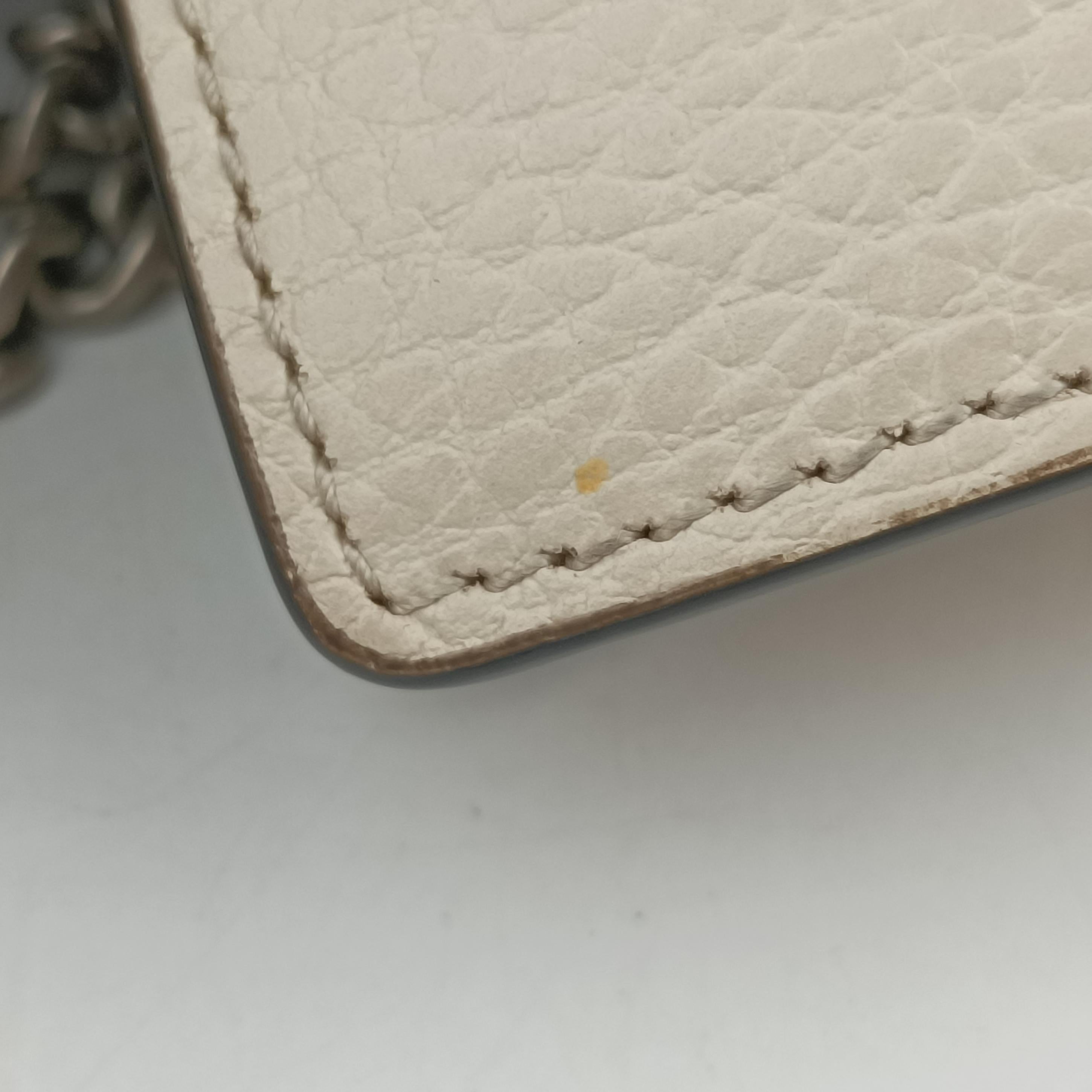 Pre-owned Gucci Dionysus White Leather 476432 shoulderbag | stylenewstar