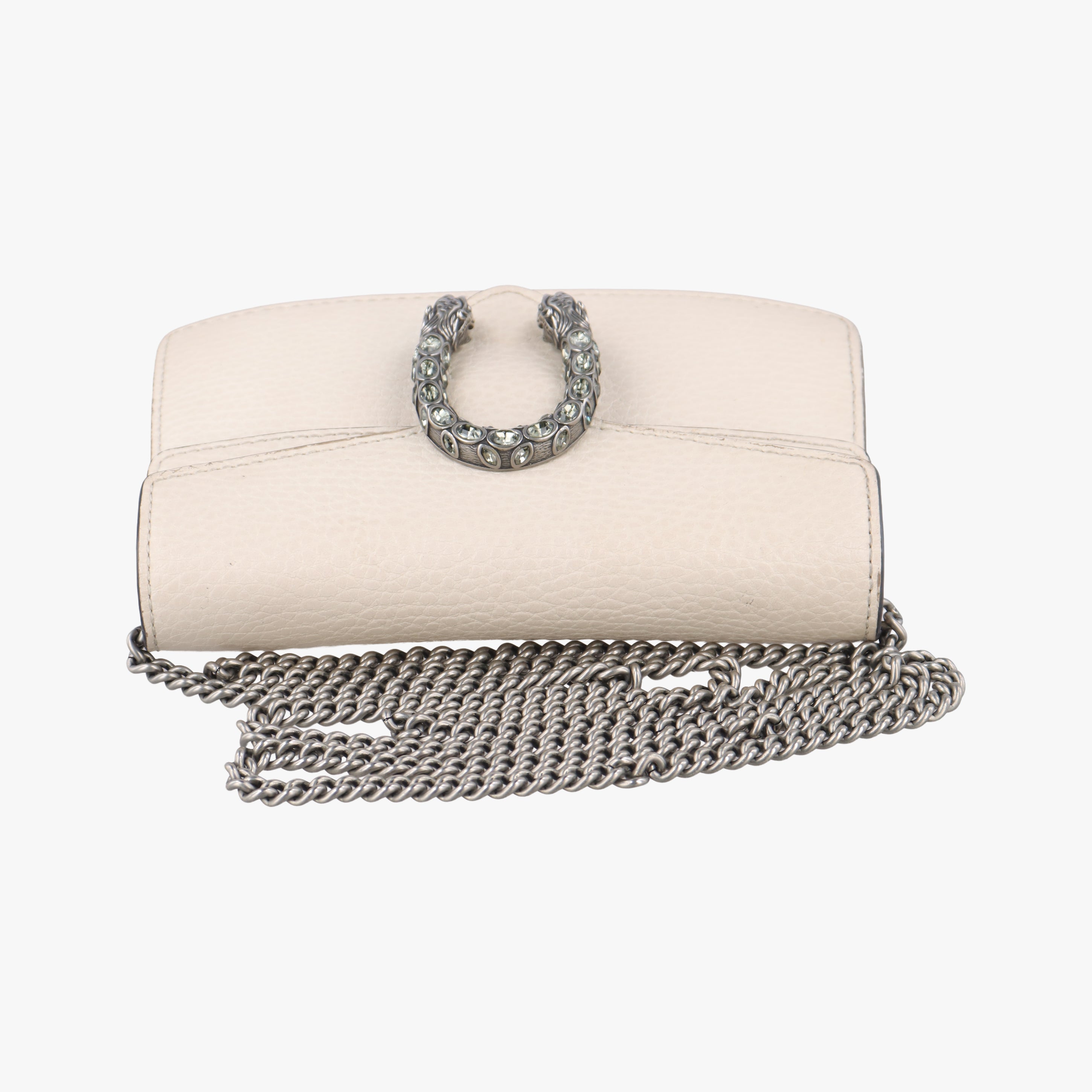 Pre-owned Gucci Dionysus White Leather 476432 shoulderbag | stylenewstar