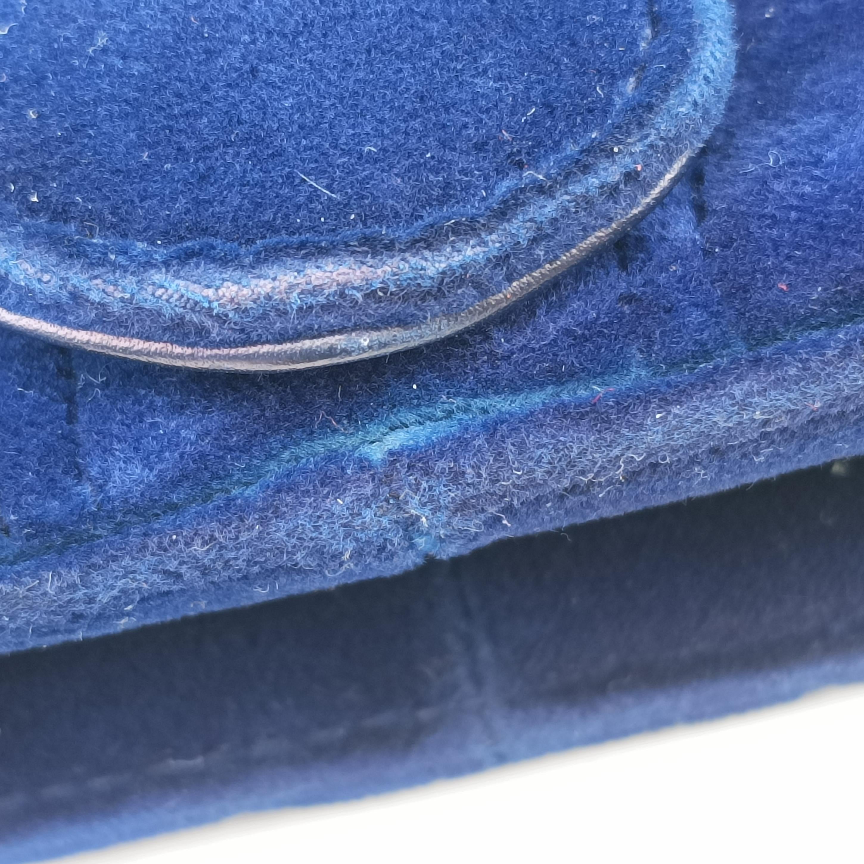 Vintage Gucci GG Marmont Blue velour 446744 shoulderbag | stylenewstar