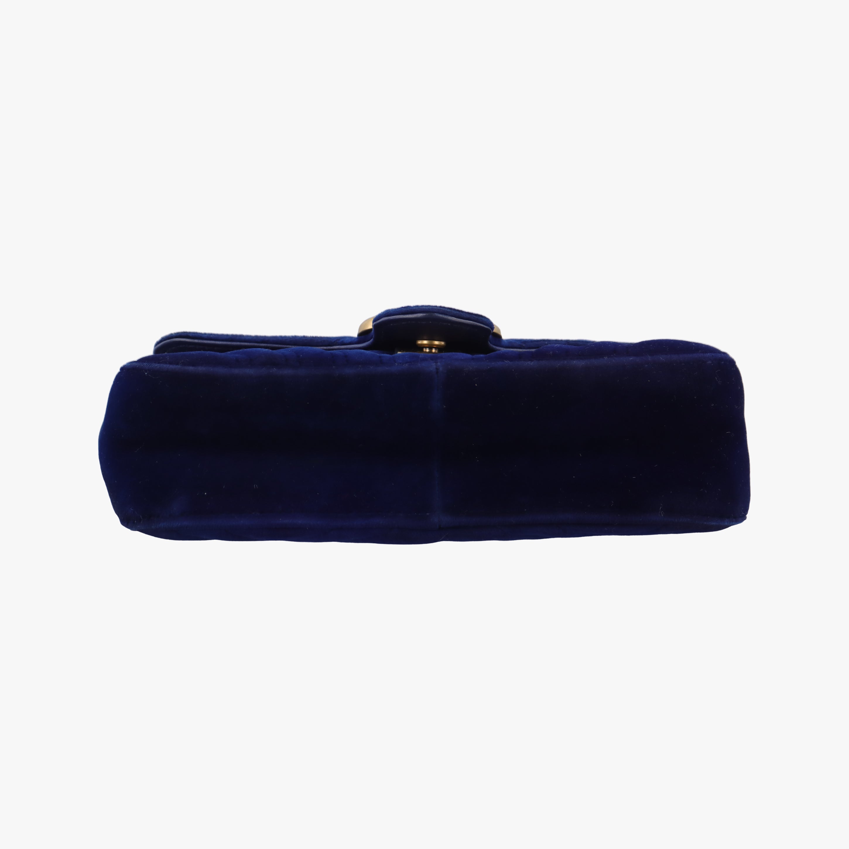 Vintage Gucci GG Marmont Blue velour 446744 shoulderbag | stylenewstar