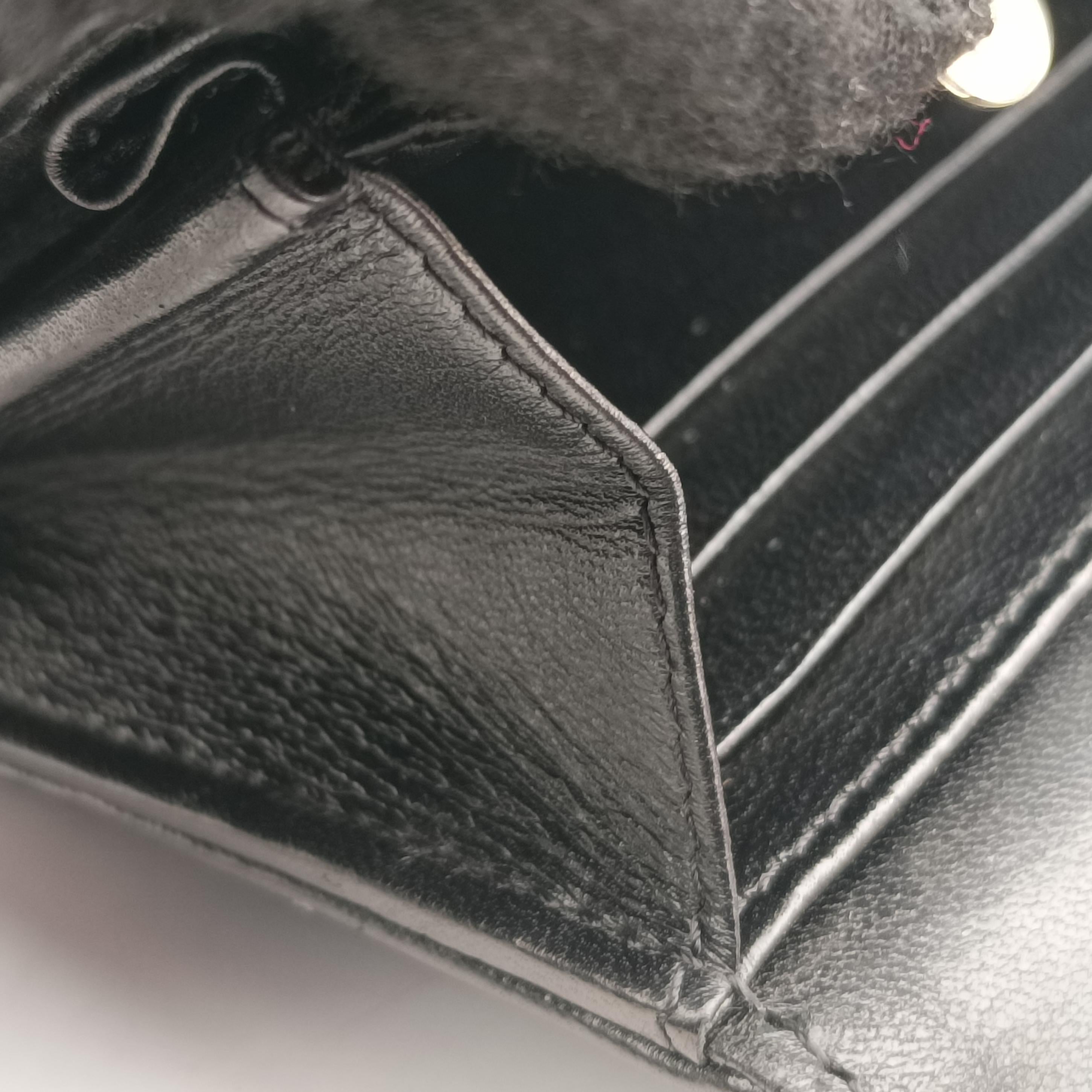 Pre-owned Christian Dior Diorama Black Leather  shoulderbag | stylenewstar