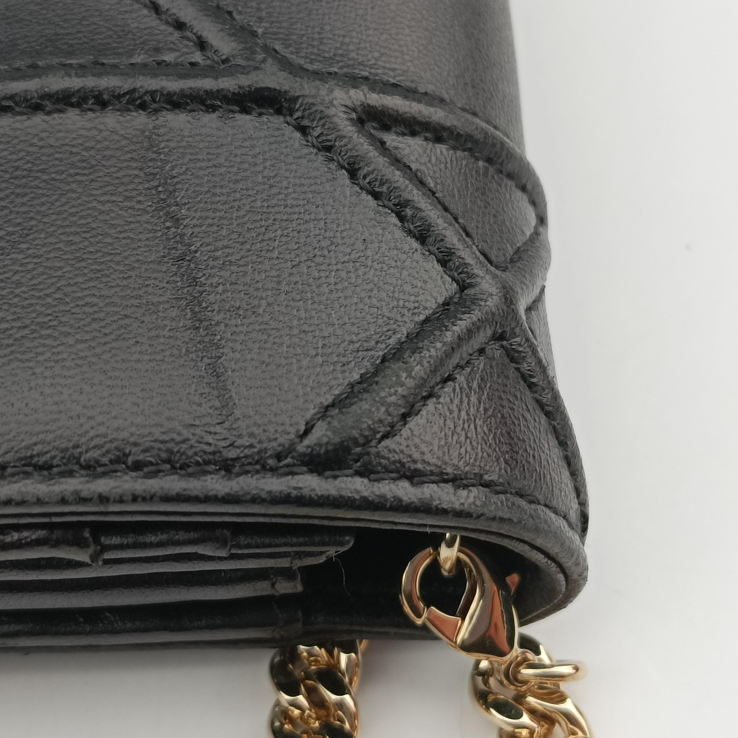 Pre-owned Christian Dior Diorama Black Leather  shoulderbag | stylenewstar