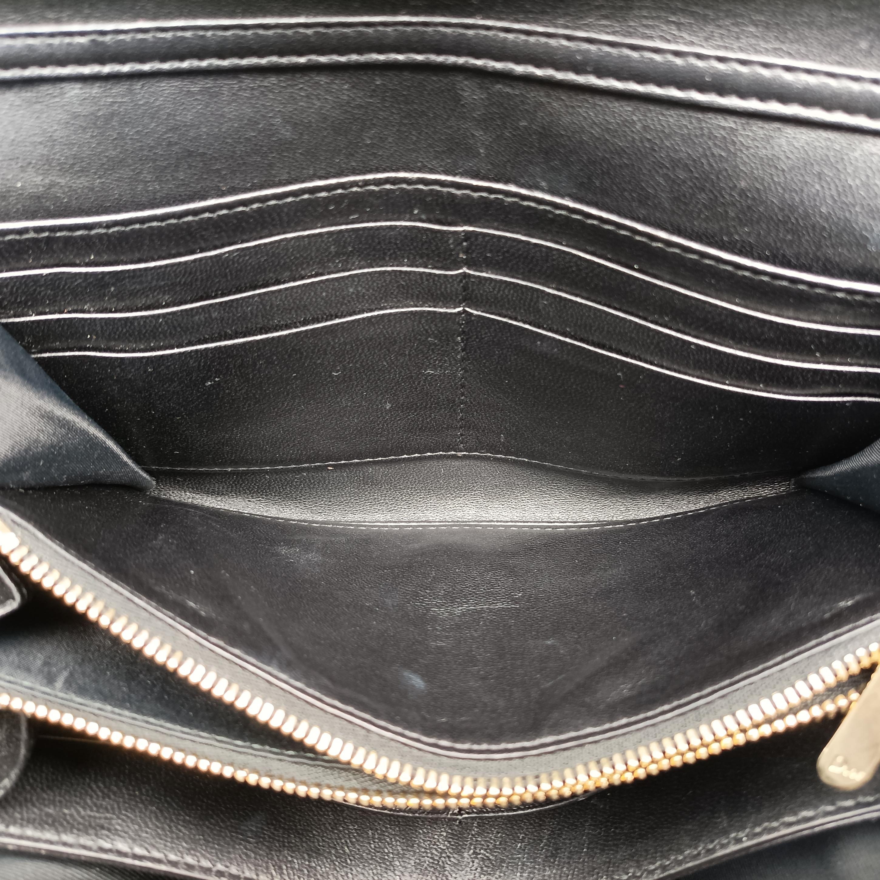 Pre-owned Christian Dior Diorama Black Leather  shoulderbag | stylenewstar