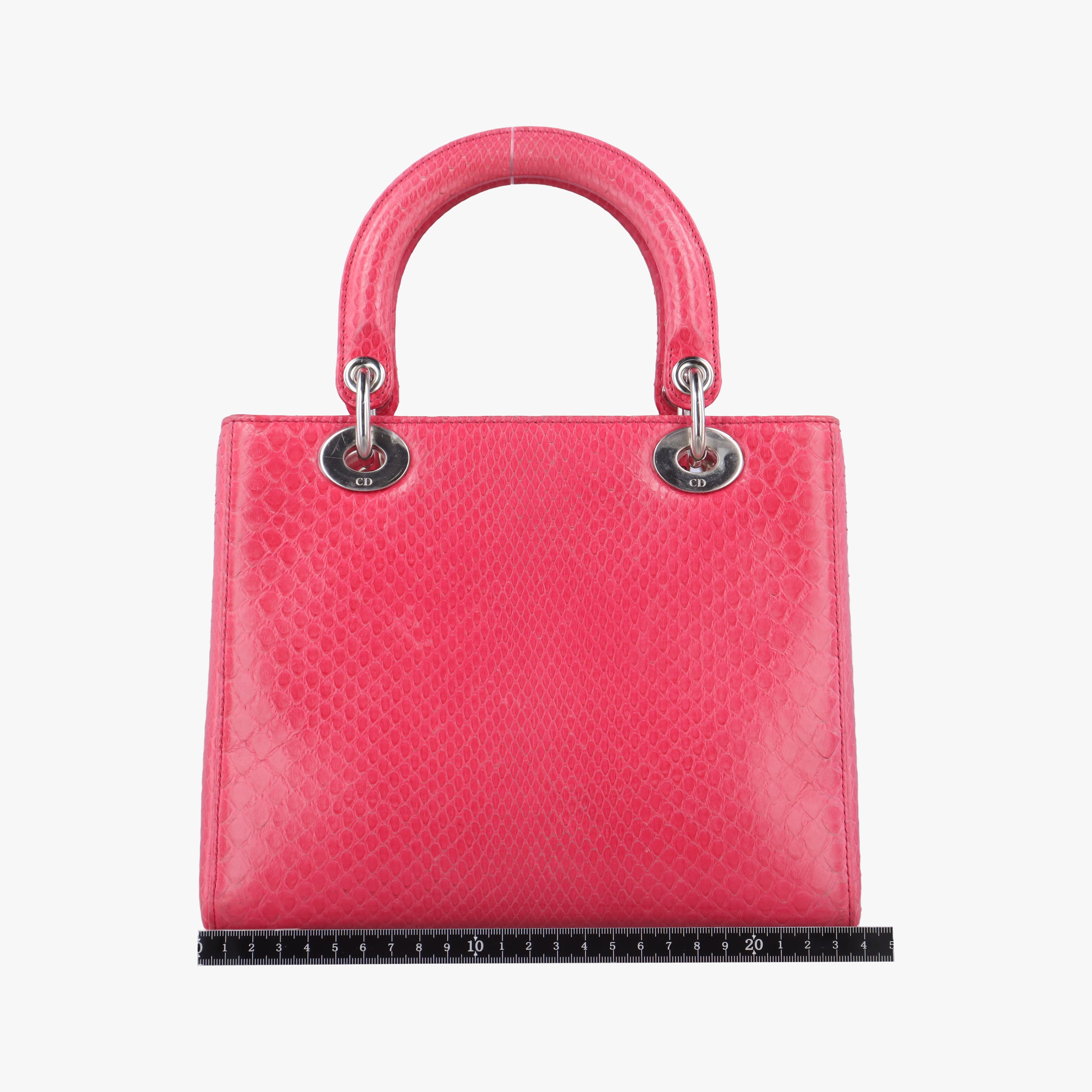 Secondhand Christian Dior Lady Dior Pink snakeskin  shoulderbag | stylenewstar