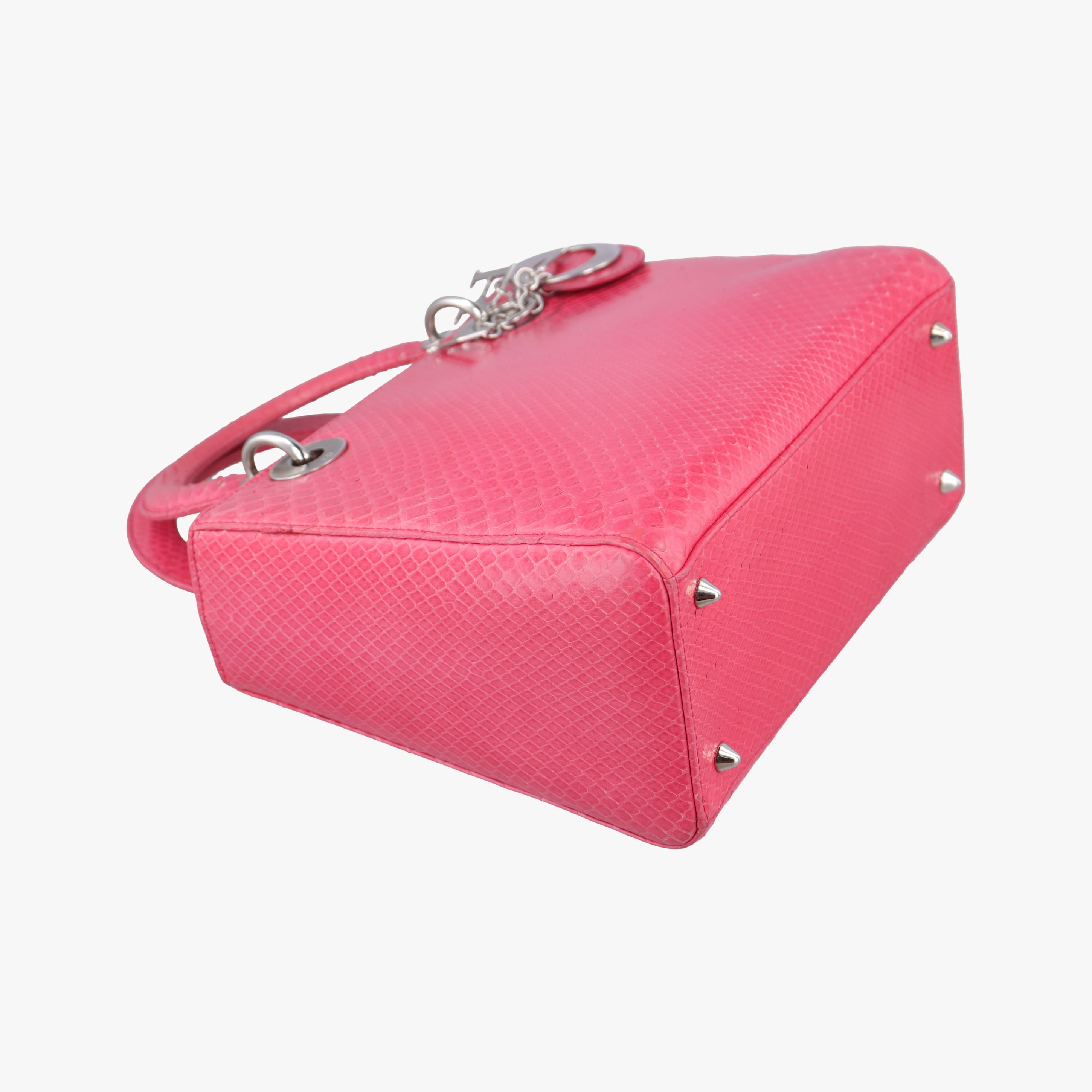Secondhand Christian Dior Lady Dior Pink snakeskin  shoulderbag | stylenewstar