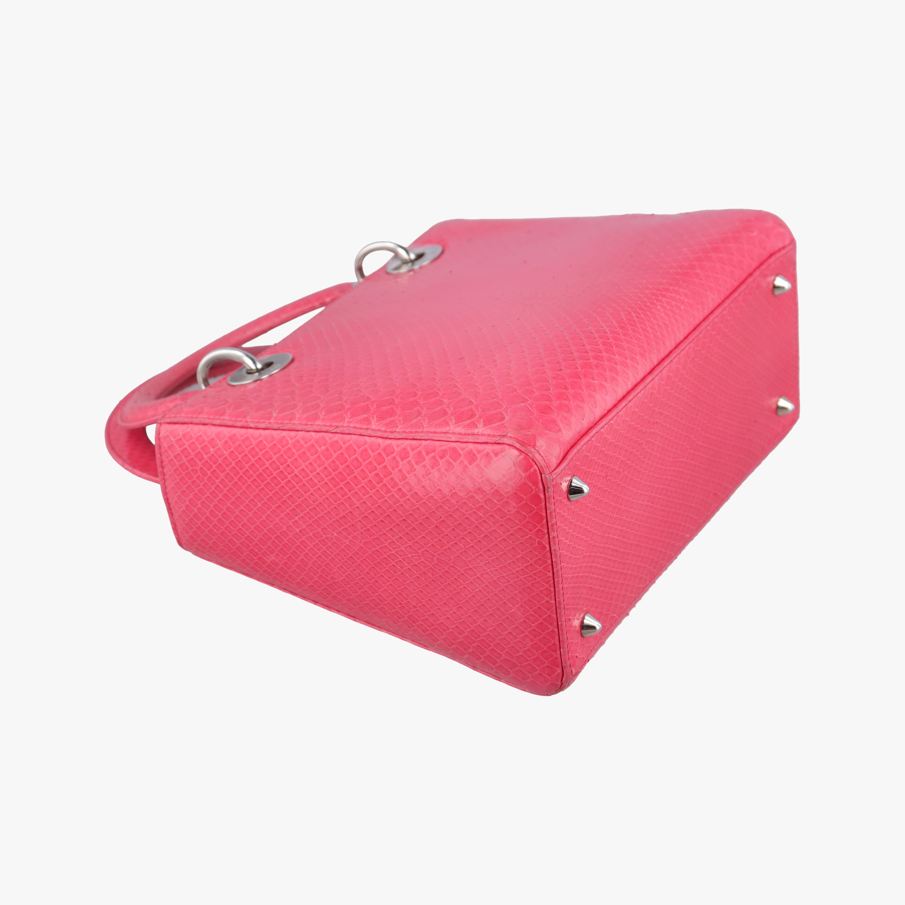 Secondhand Christian Dior Lady Dior Pink snakeskin  shoulderbag | stylenewstar