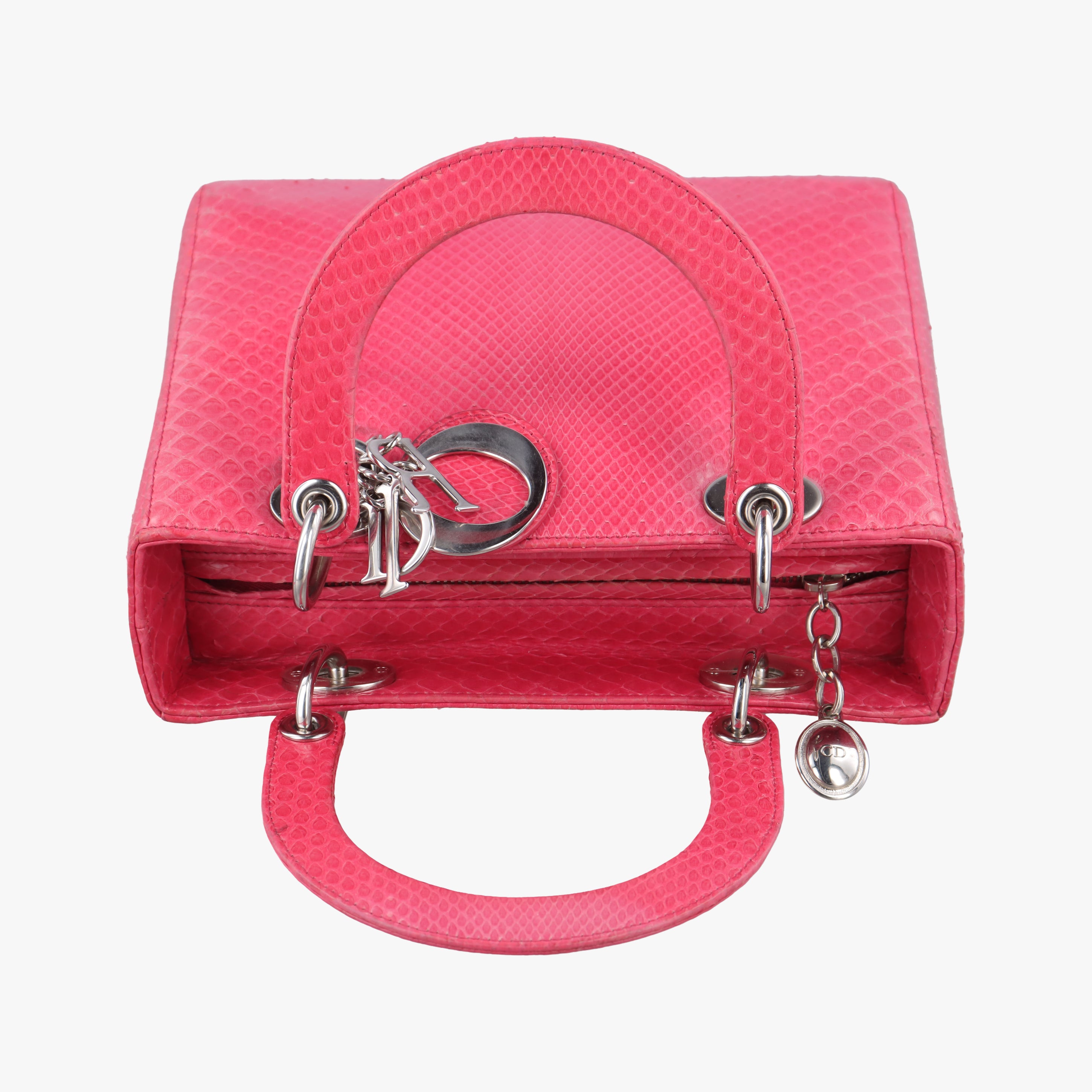 Secondhand Christian Dior Lady Dior Pink snakeskin  shoulderbag | stylenewstar