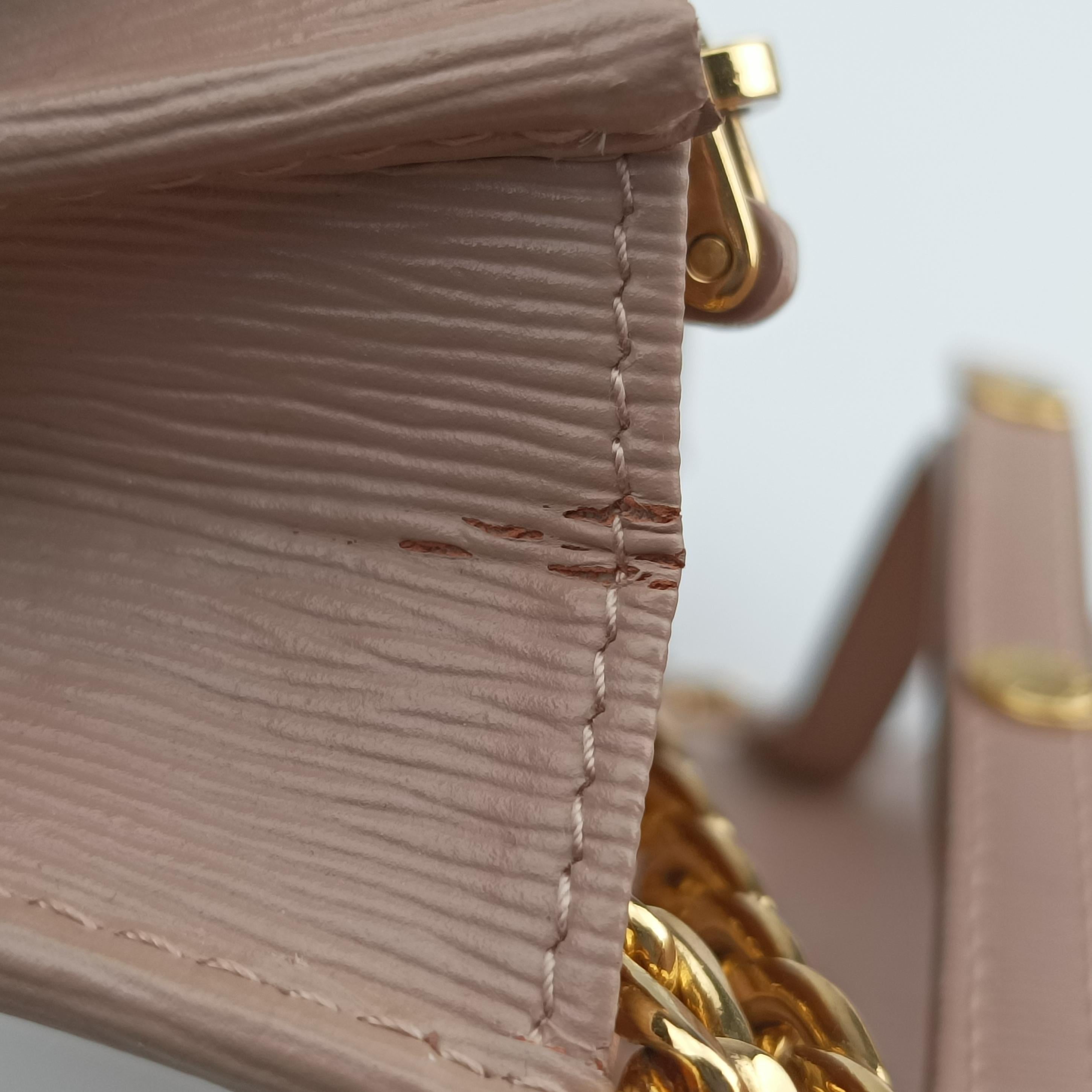 Pre-owned Prada Vitello Diano Beige Saffiano Leather  shoulderbag | stylenewstar