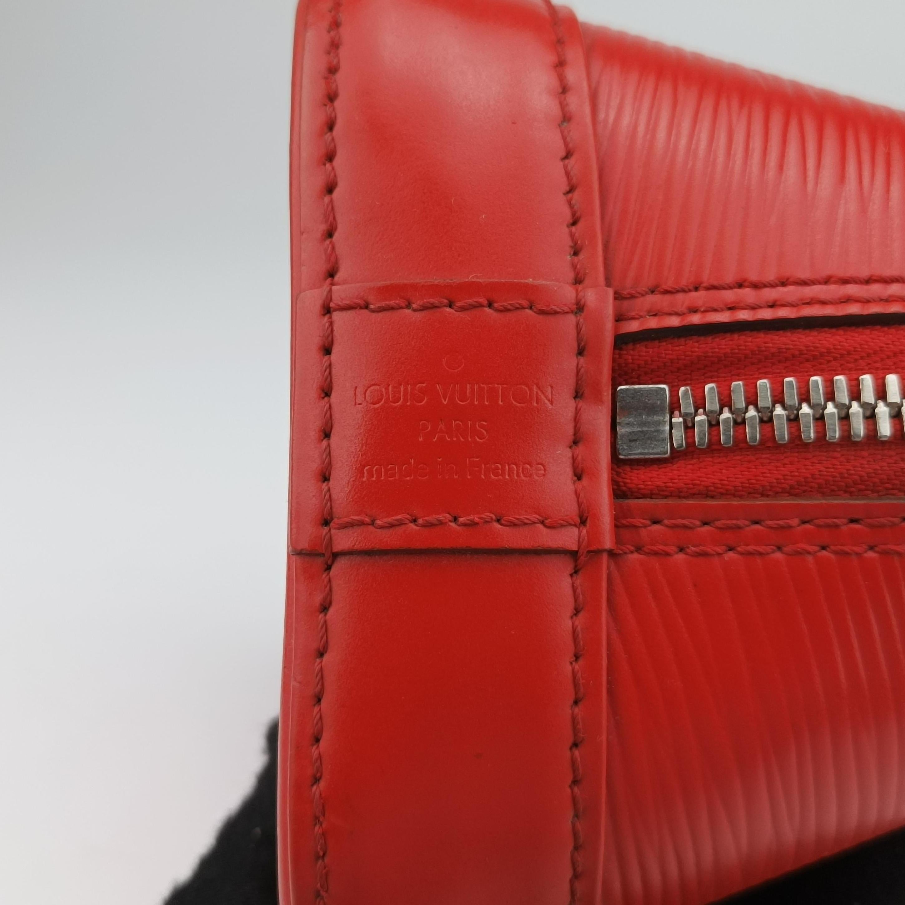 Pre-owned Louis Vuitton Alma BB CARMIN Epi M40850 handbag | stylenewstar