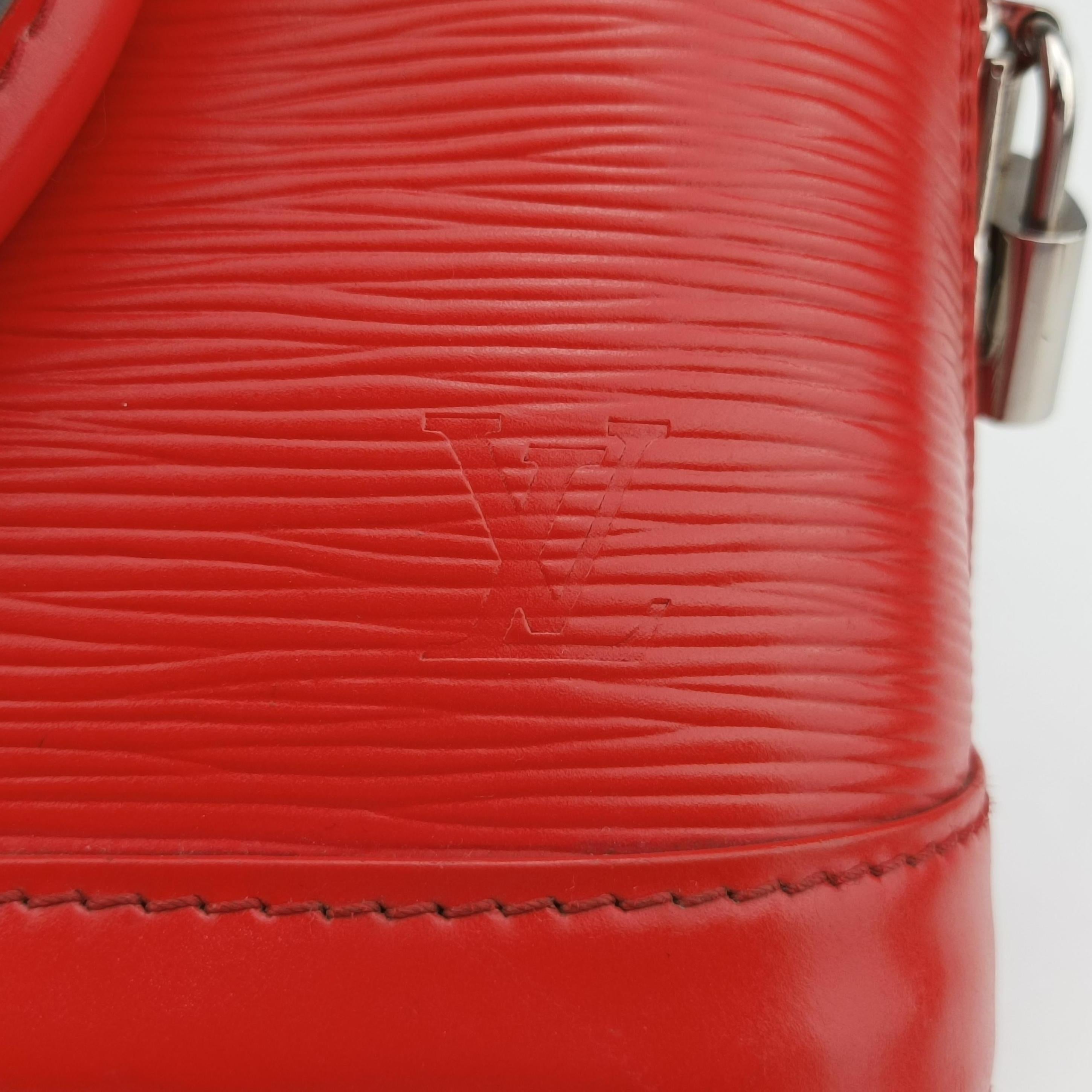 Pre-owned Louis Vuitton Alma BB CARMIN Epi M40850 handbag | stylenewstar