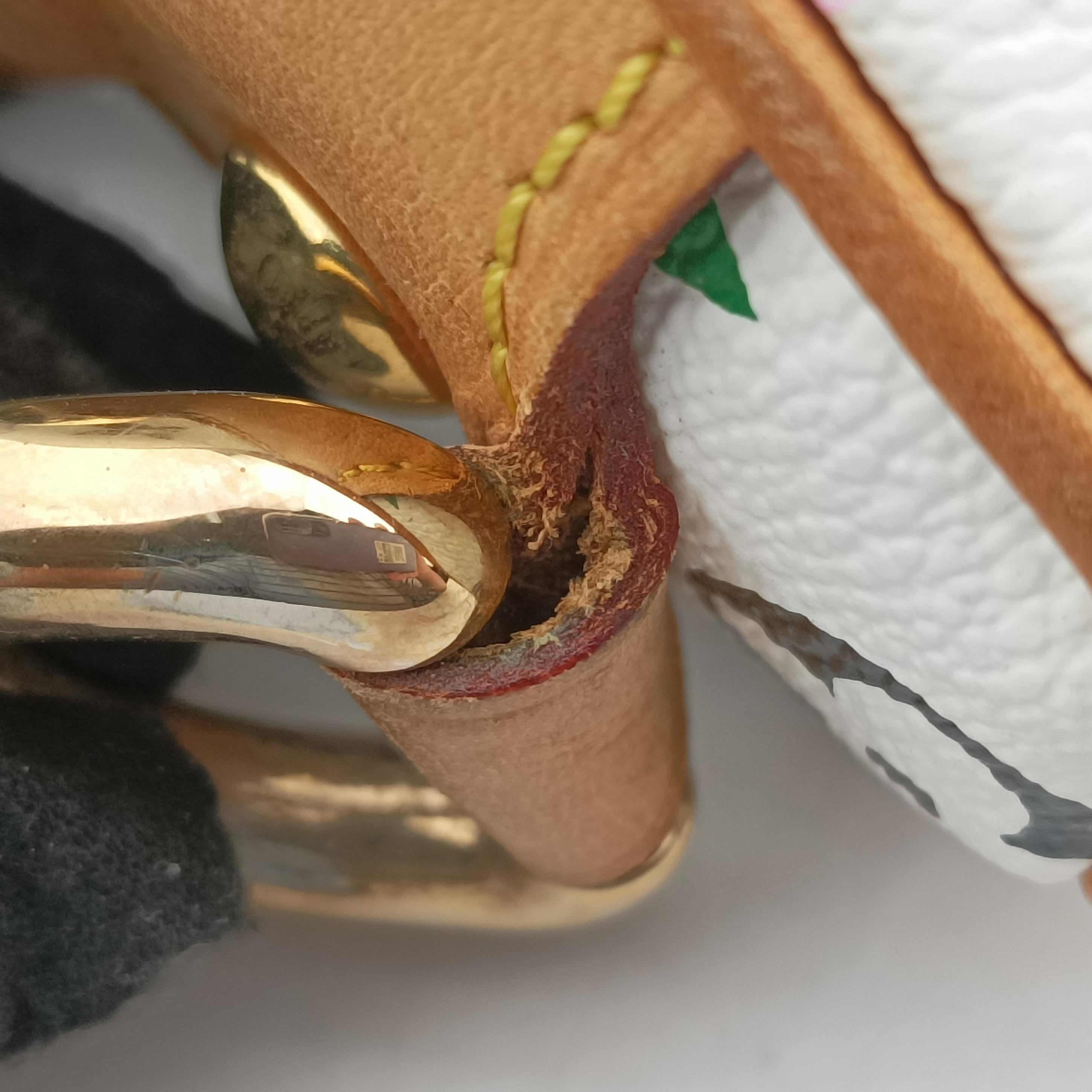 Pre-owned Louis Vuitton RITA white Monogram Multicolor M40125 shoulderbag | stylenewstar