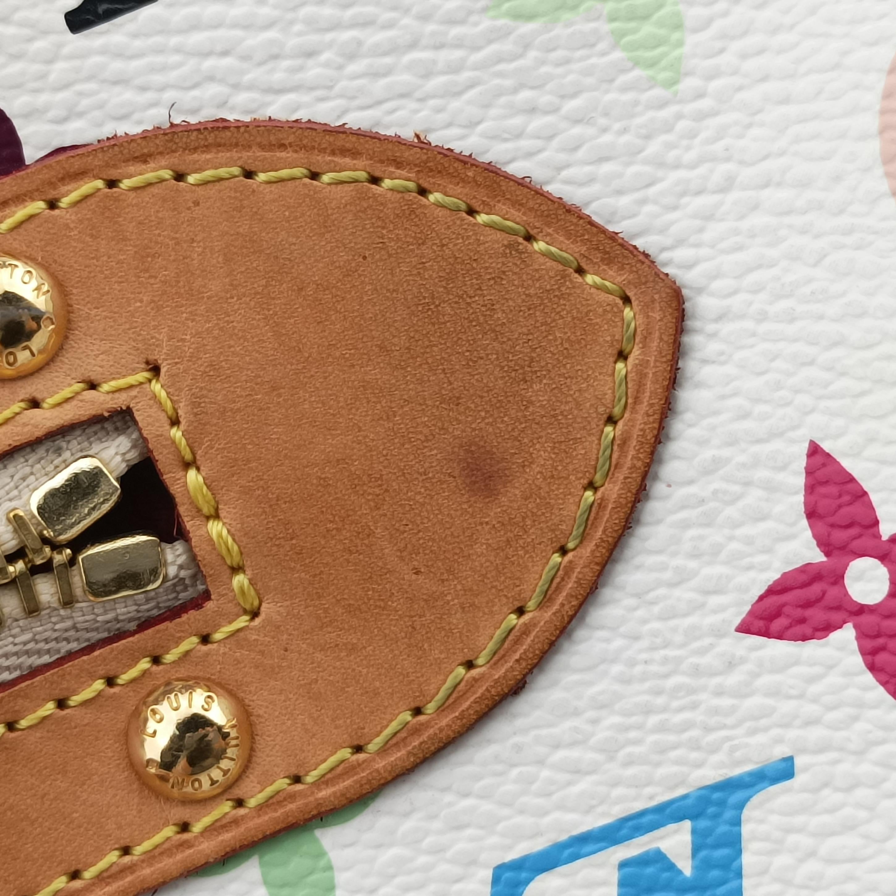 Pre-owned Louis Vuitton RITA white Monogram Multicolor M40125 shoulderbag | stylenewstar