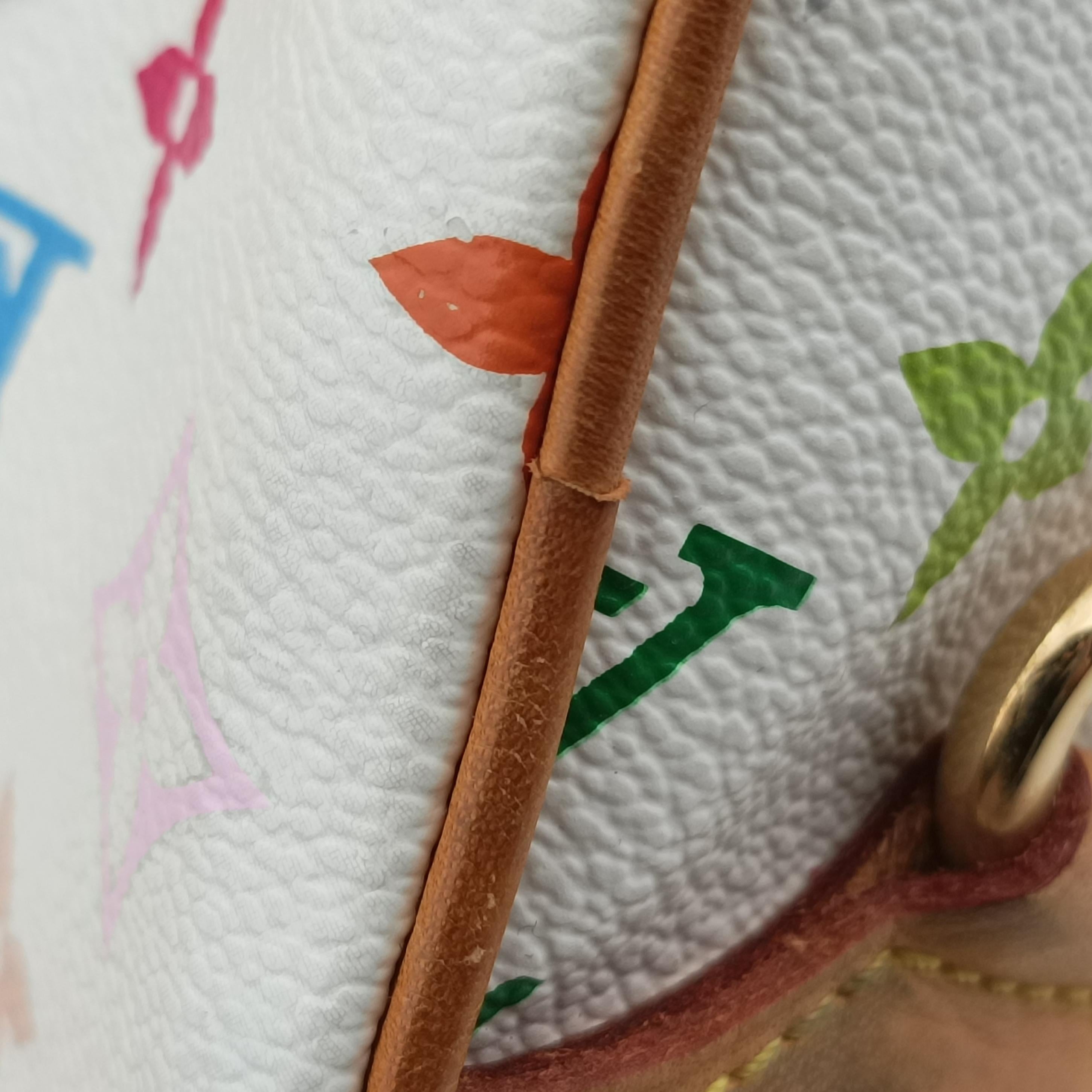 Pre-owned Louis Vuitton RITA white Monogram Multicolor M40125 shoulderbag | stylenewstar