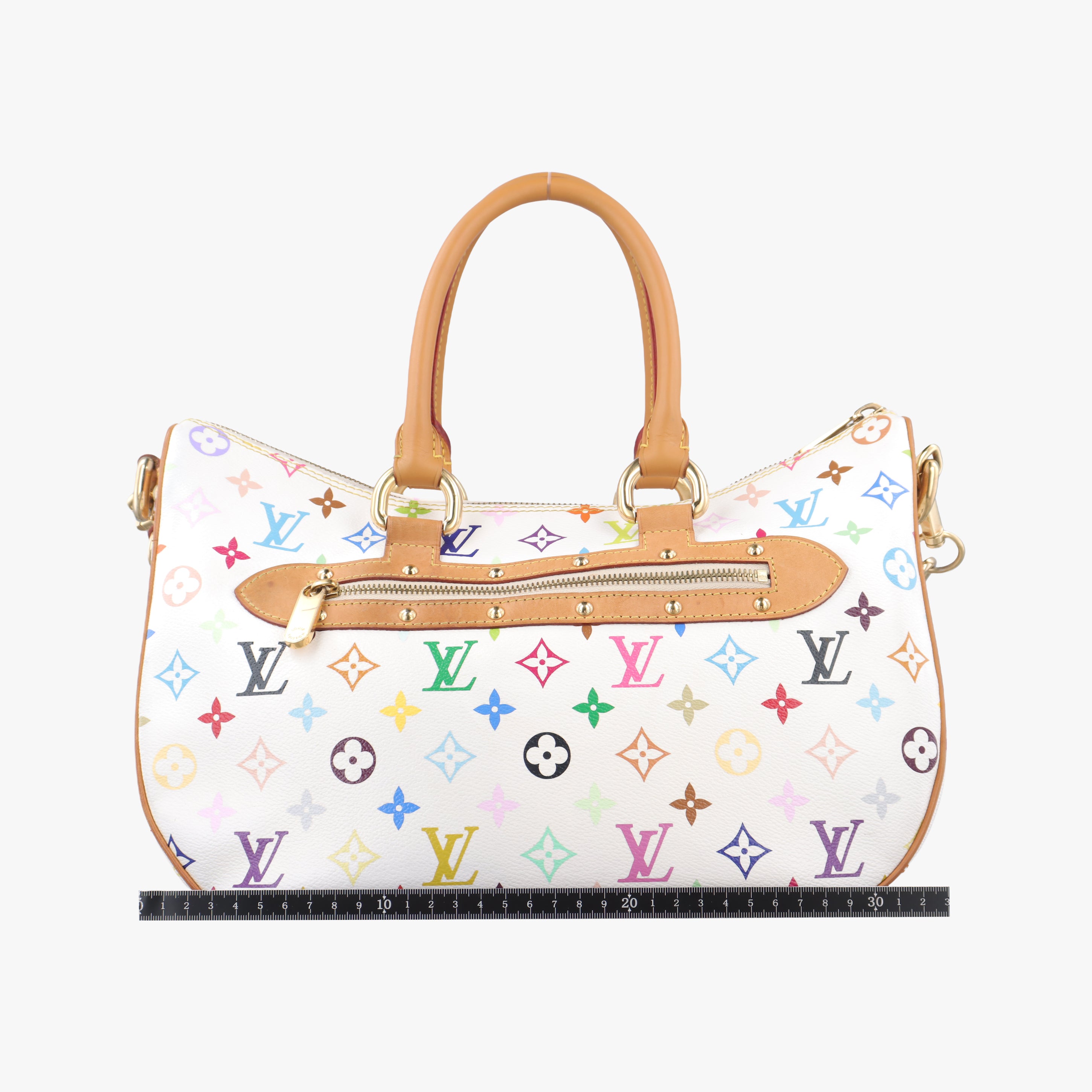Pre-owned Louis Vuitton RITA white Monogram Multicolor M40125 shoulderbag | stylenewstar