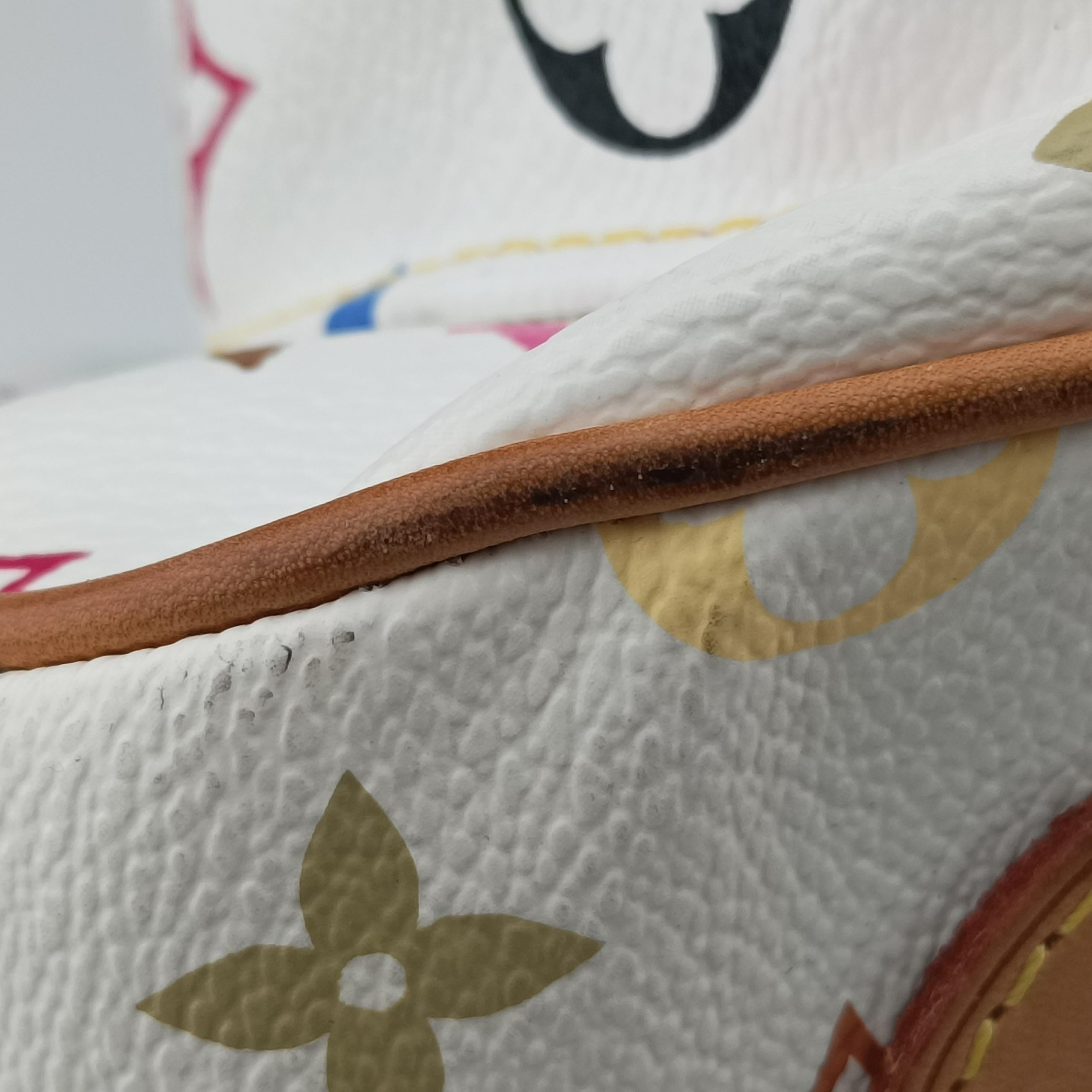 Pre-owned Louis Vuitton RITA white Monogram Multicolor M40125 shoulderbag | stylenewstar