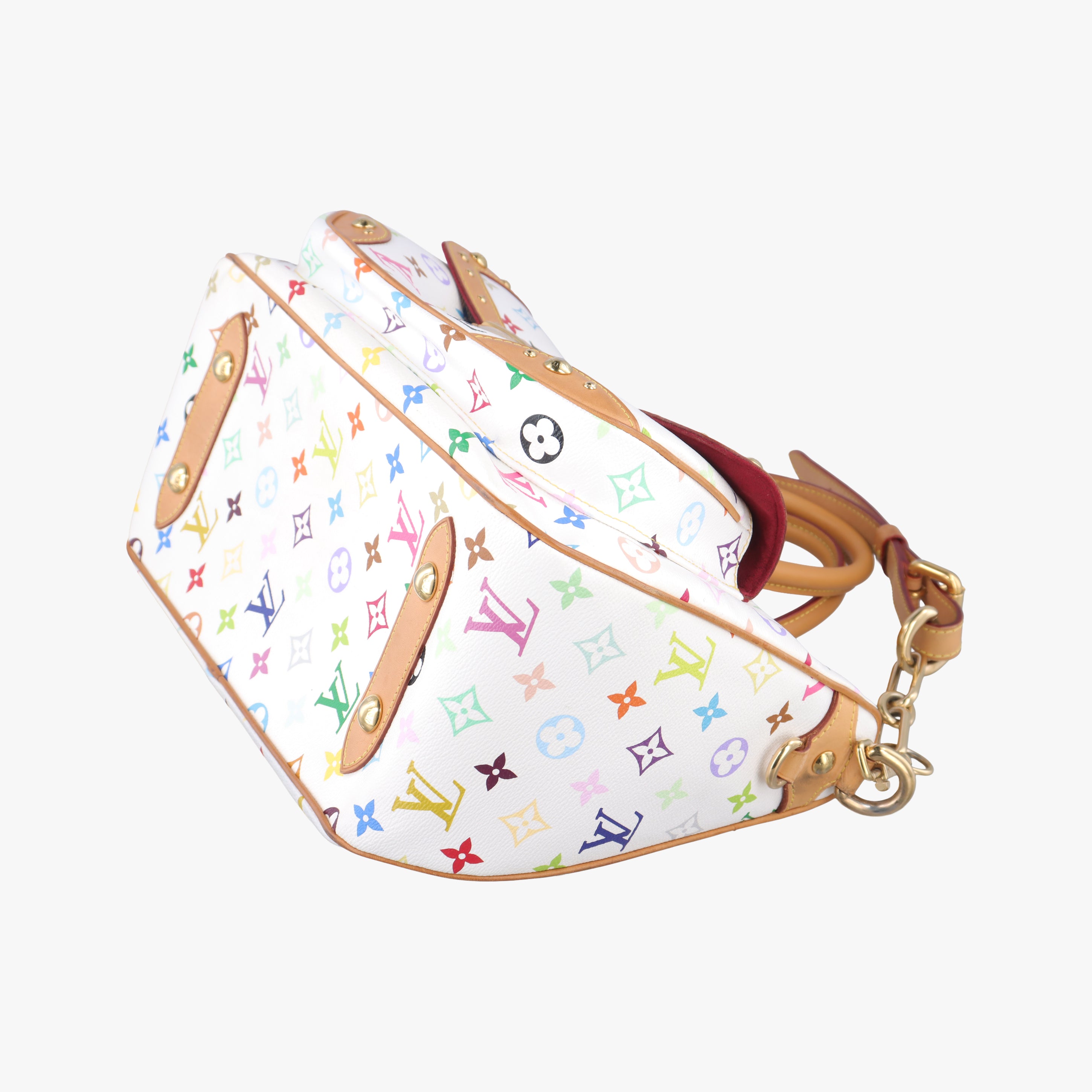 Pre-owned Louis Vuitton RITA white Monogram Multicolor M40125 shoulderbag | stylenewstar