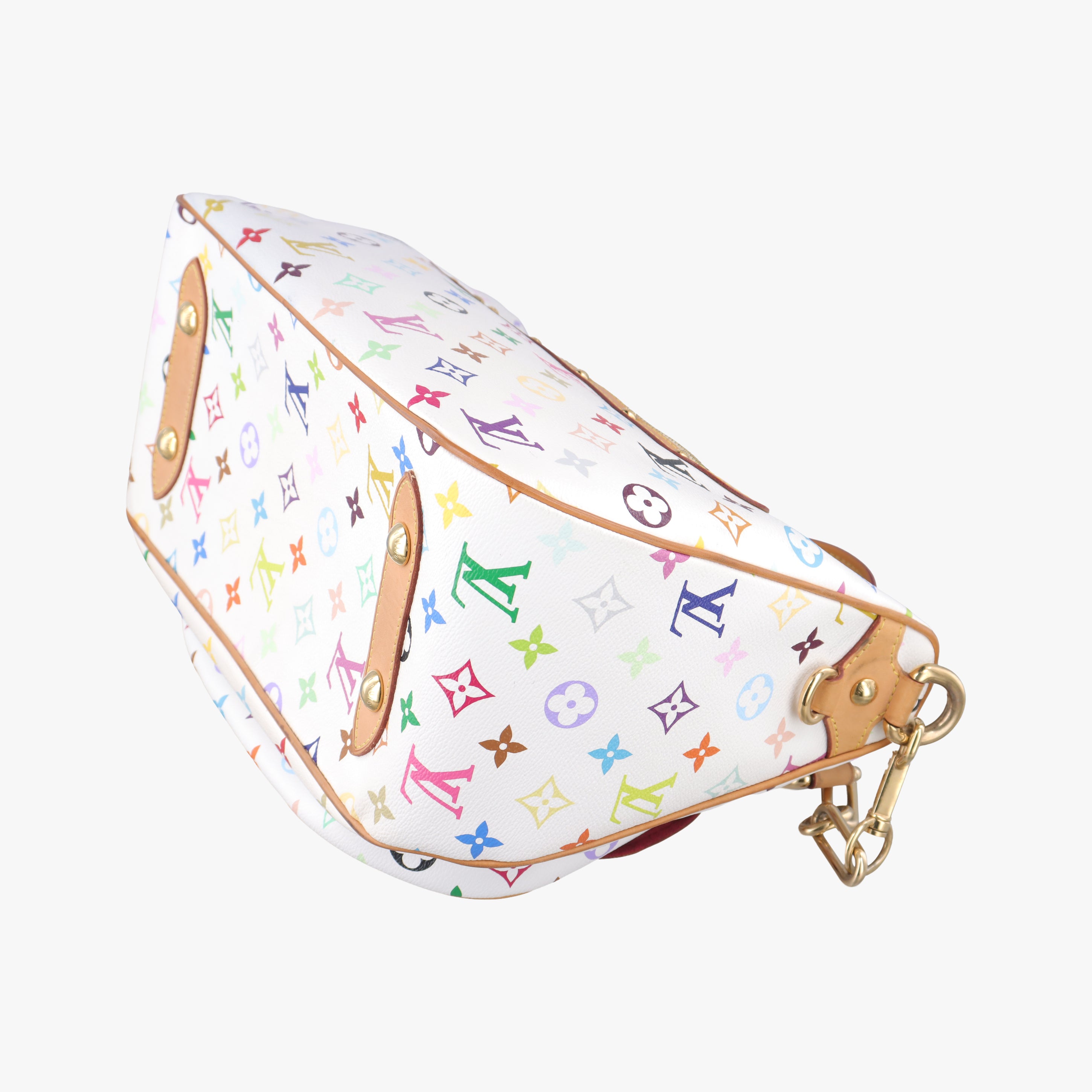 Pre-owned Louis Vuitton RITA white Monogram Multicolor M40125 shoulderbag | stylenewstar