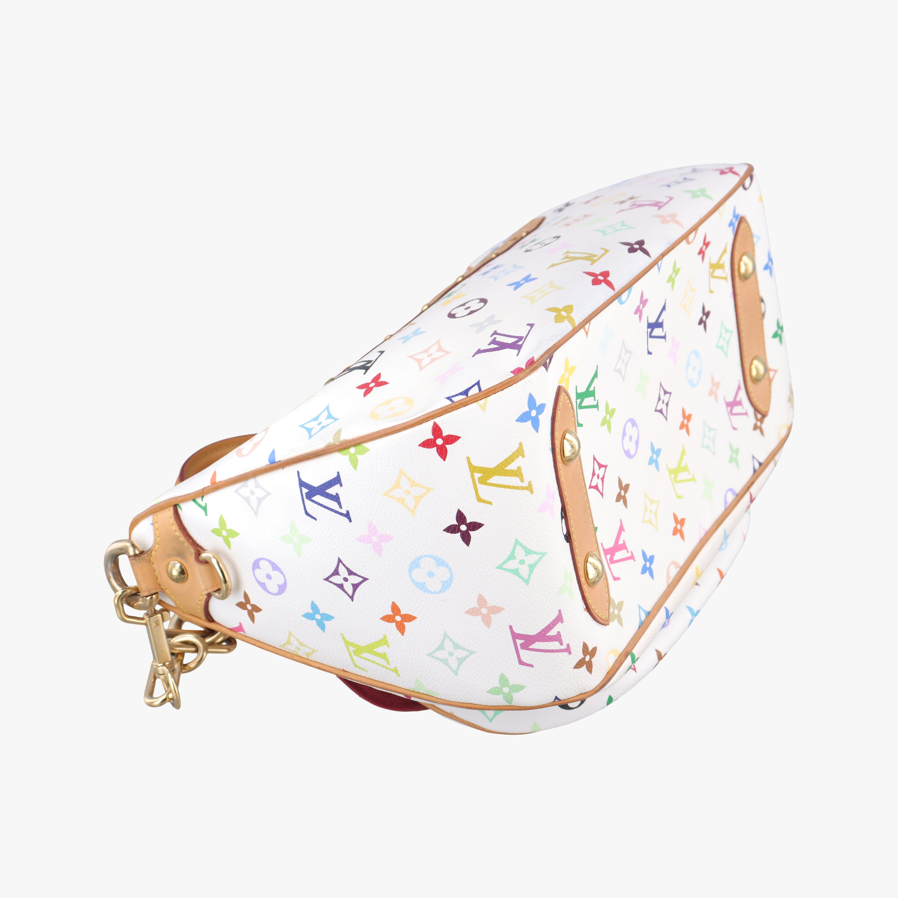 Pre-owned Louis Vuitton RITA white Monogram Multicolor M40125 shoulderbag | stylenewstar