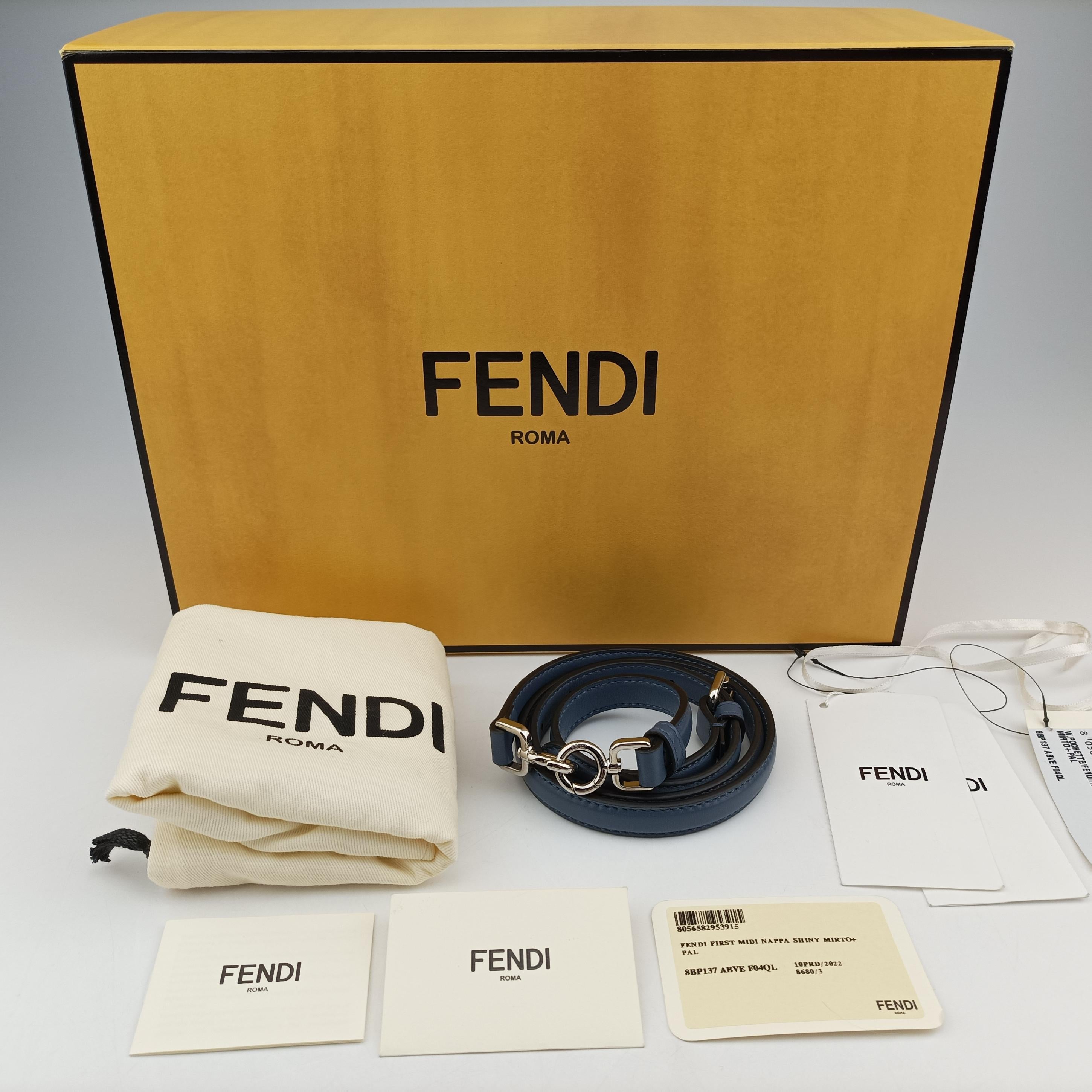 Pre-owned Fendi First Blue Leather 8BP137 shoulderbag | stylenewstar