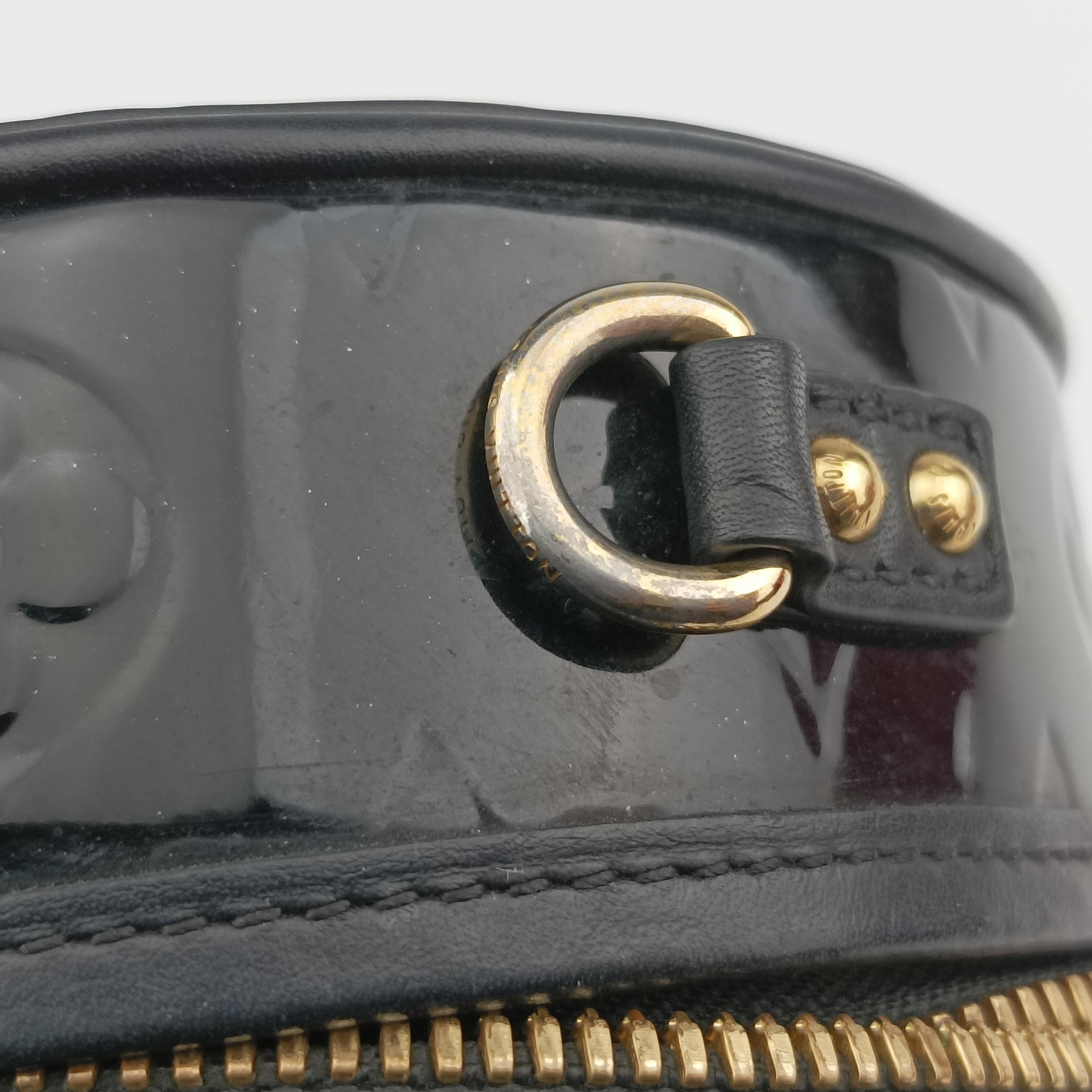 Vintage Louis Vuitton Mini Boite Chapeau Souple Noir Vernis M90469 shoulderbag | stylenewstar