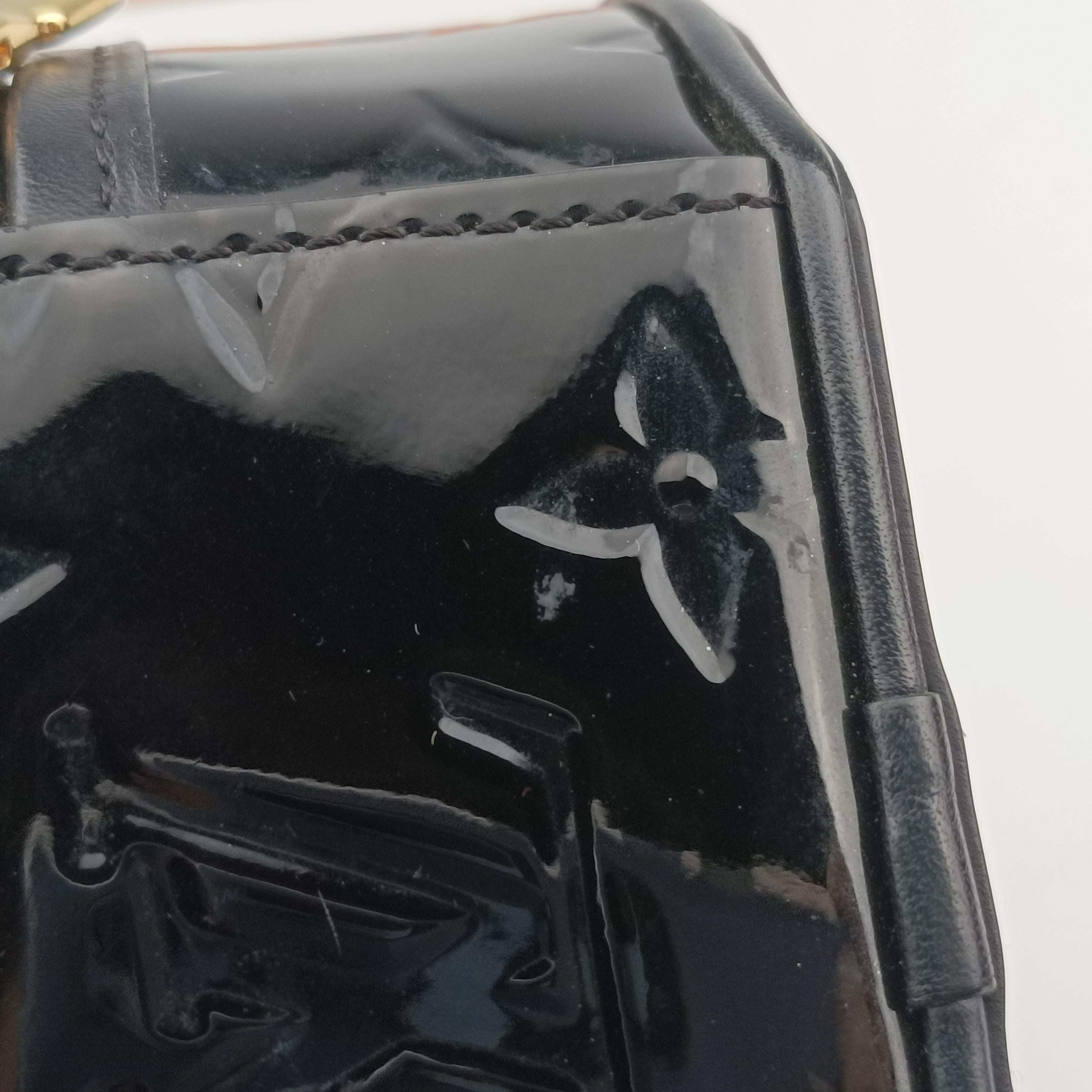 Vintage Louis Vuitton Mini Boite Chapeau Souple Noir Vernis M90469 shoulderbag | stylenewstar