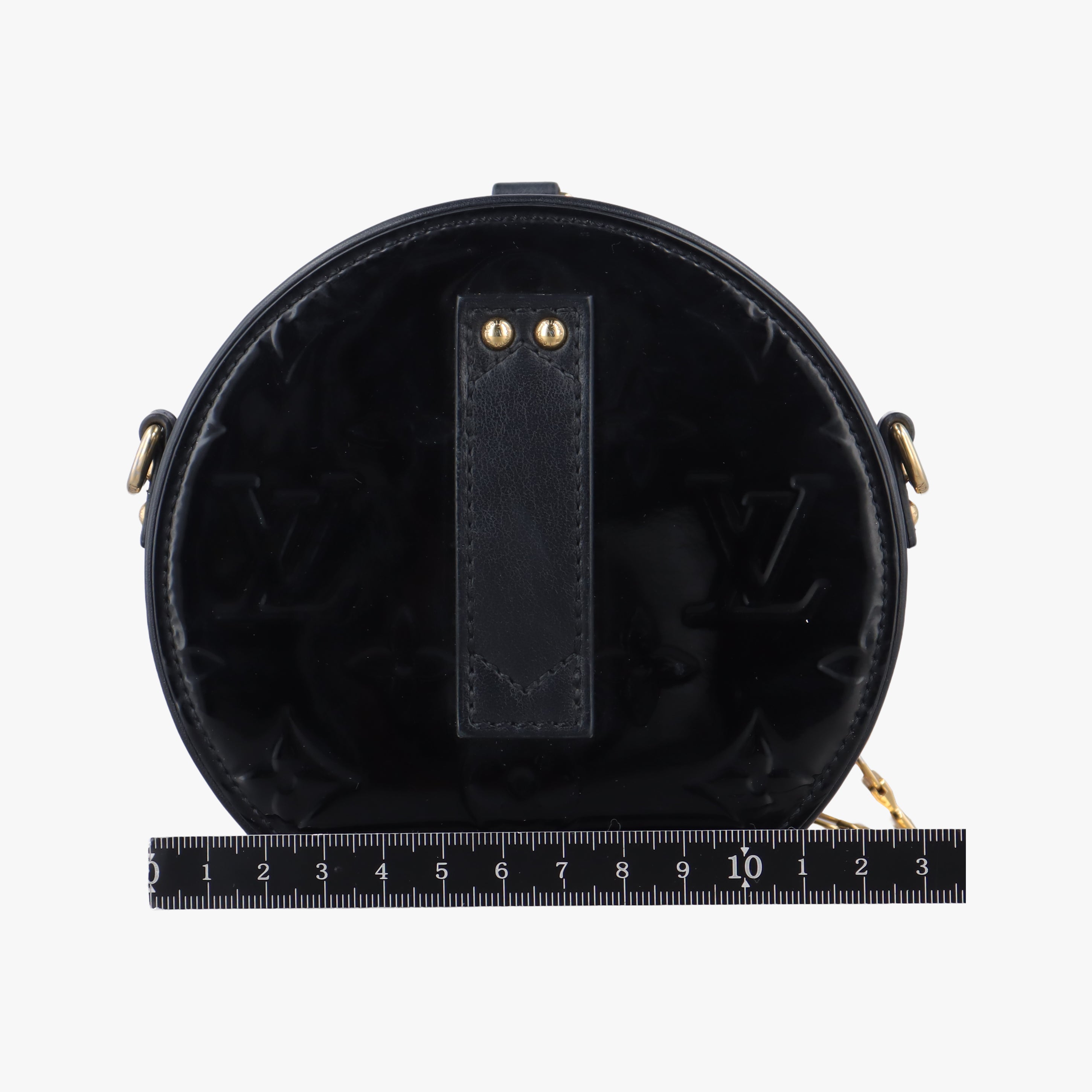 Vintage Louis Vuitton Mini Boite Chapeau Souple Noir Vernis M90469 shoulderbag | stylenewstar