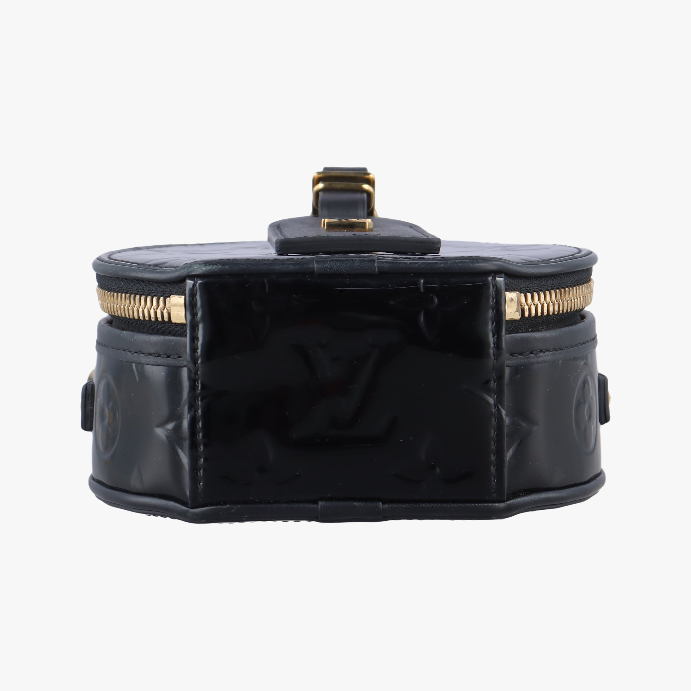 Vintage Louis Vuitton Mini Boite Chapeau Souple Noir Vernis M90469 shoulderbag | stylenewstar