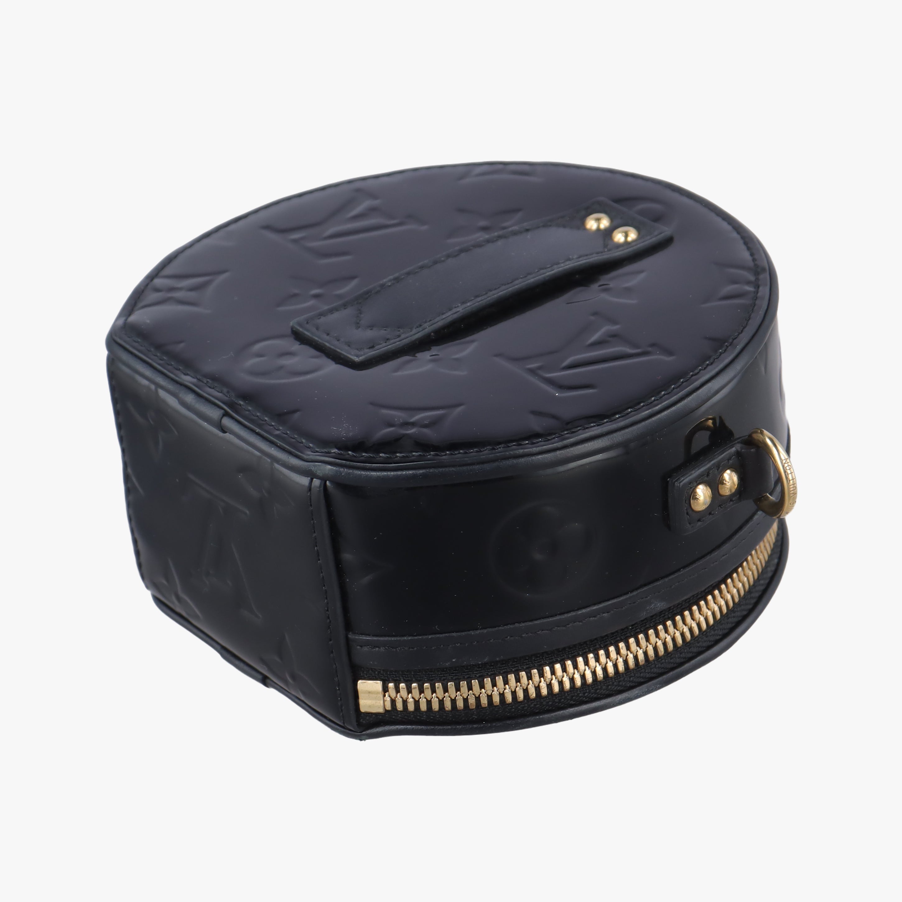 Vintage Louis Vuitton Mini Boite Chapeau Souple Noir Vernis M90469 shoulderbag | stylenewstar