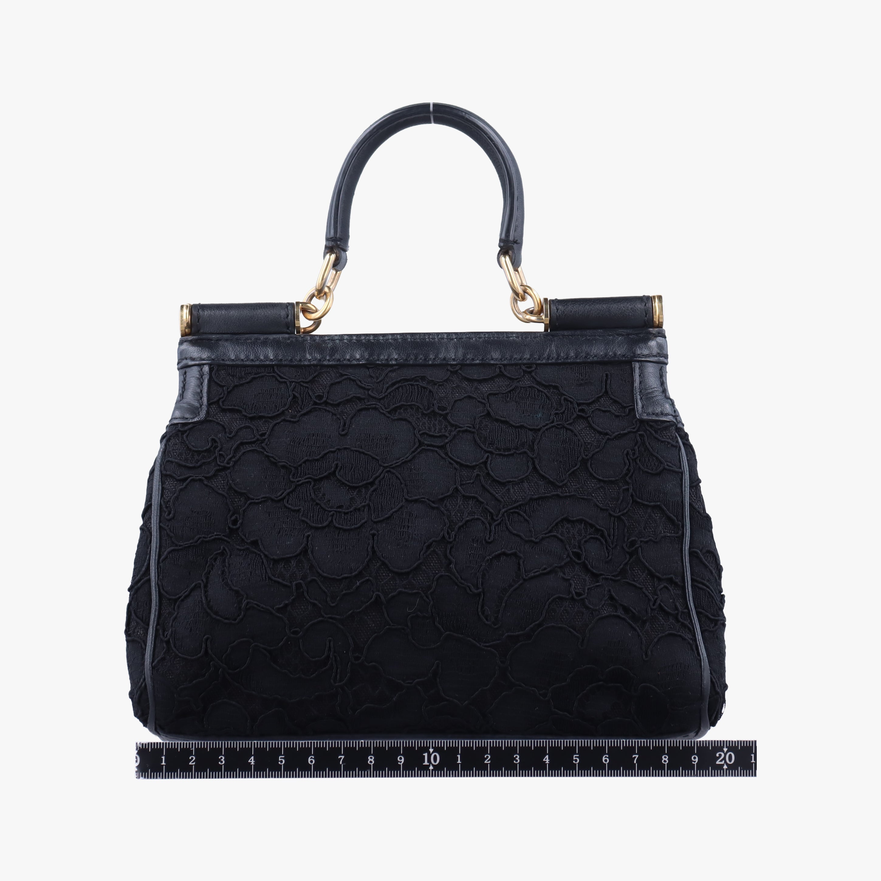 Pre-owned Dolce & Gabbana SICILY Black Leather  shoulderbag | stylenewstar