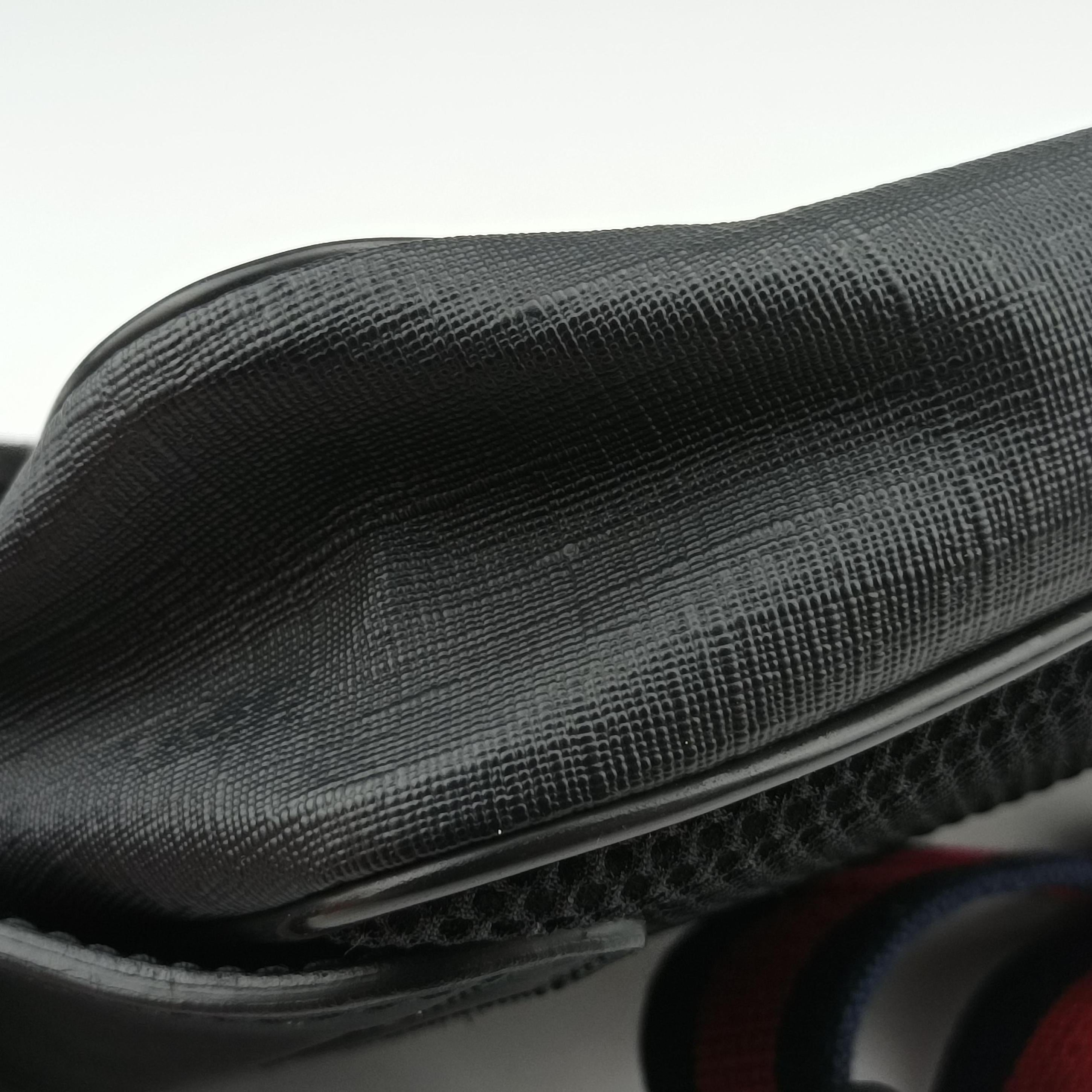 Vintage Gucci GG Supreme Navy x Black PVC coated canvas 474298 bum bag/waist bag | stylenewstar