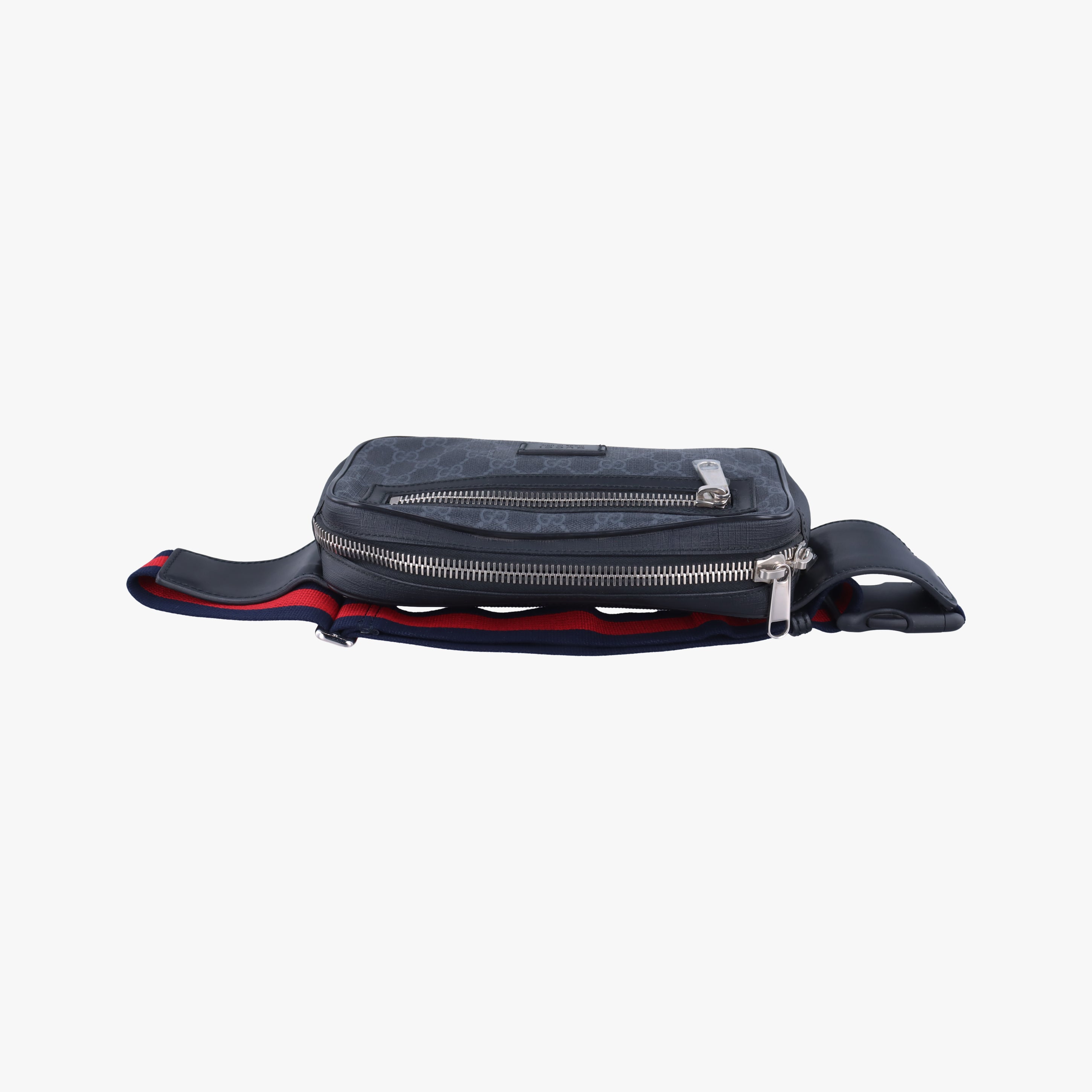 Vintage Gucci GG Supreme Navy x Black PVC coated canvas 474298 bum bag/waist bag | stylenewstar