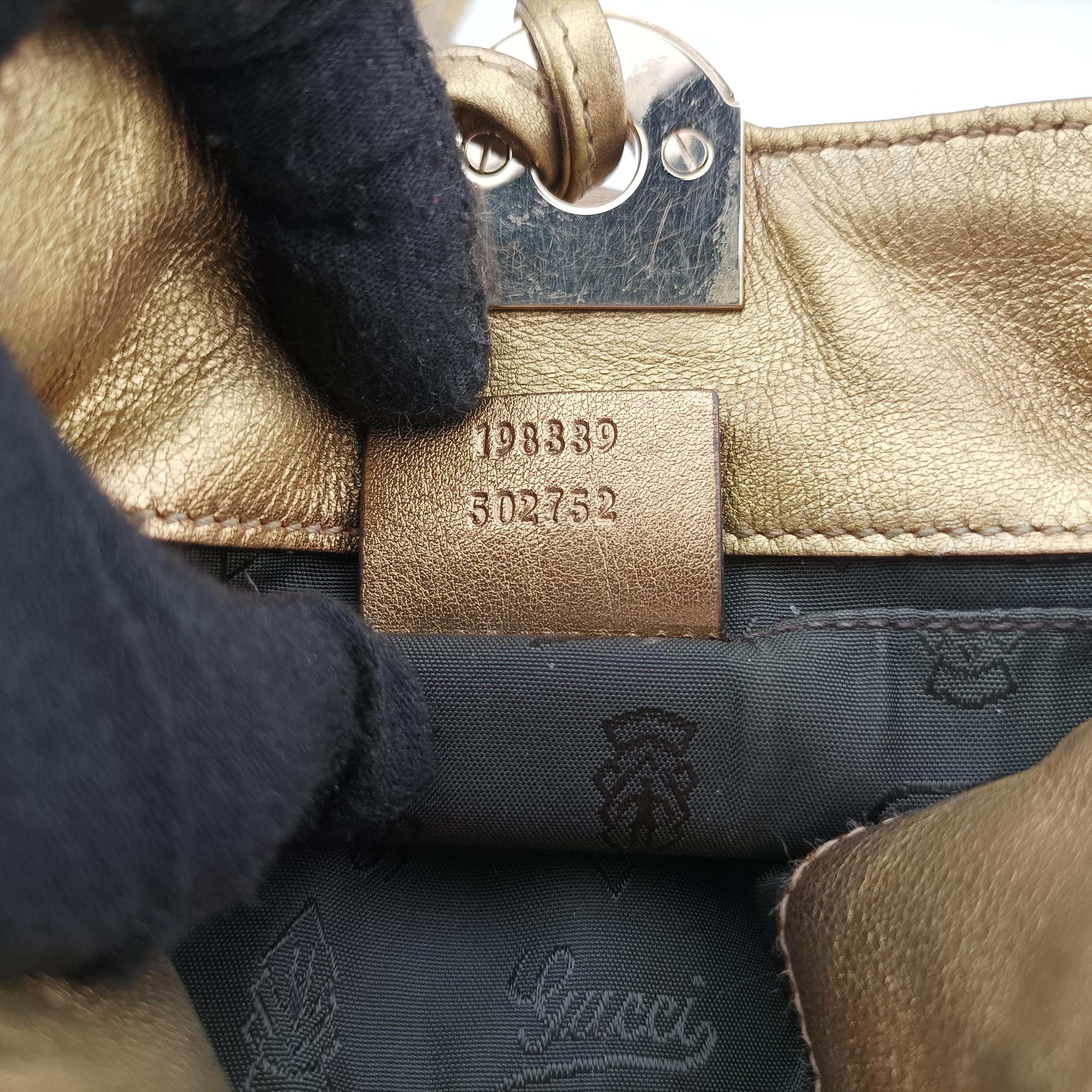 Secondhand Gucci Indy Mini Top Handle Brown×golden Canvas 198339 shoulderbag | stylenewstar