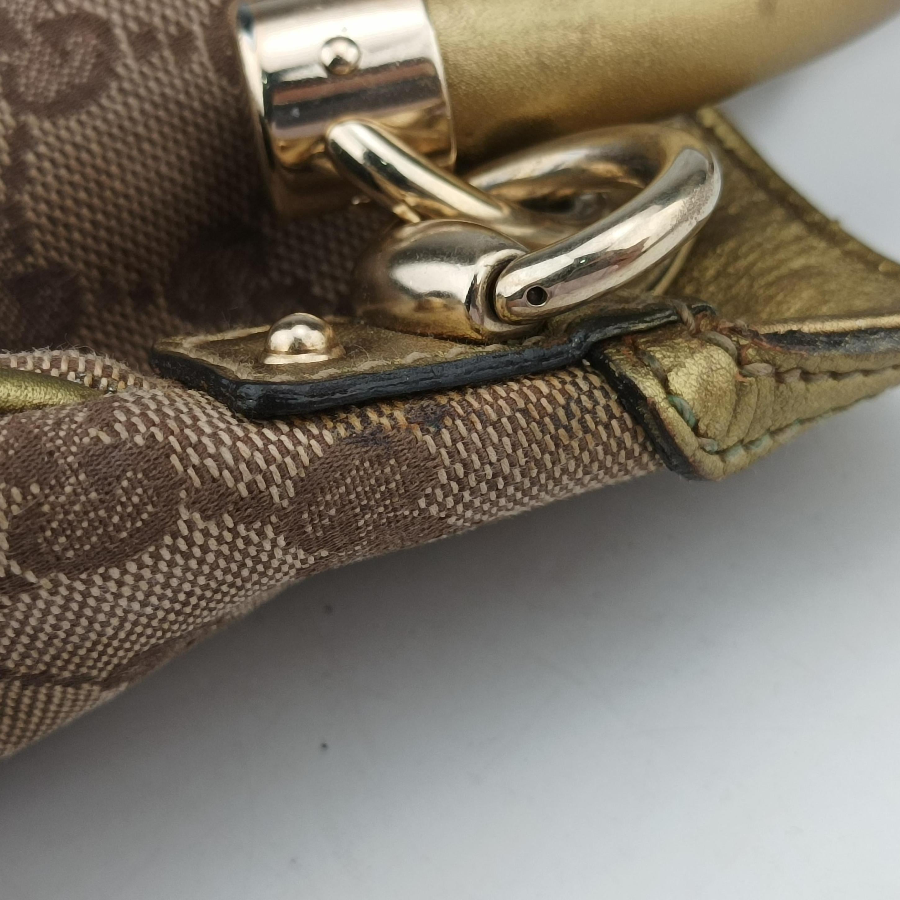 Secondhand Gucci Indy Mini Top Handle Brown×golden Canvas 198339 shoulderbag | stylenewstar