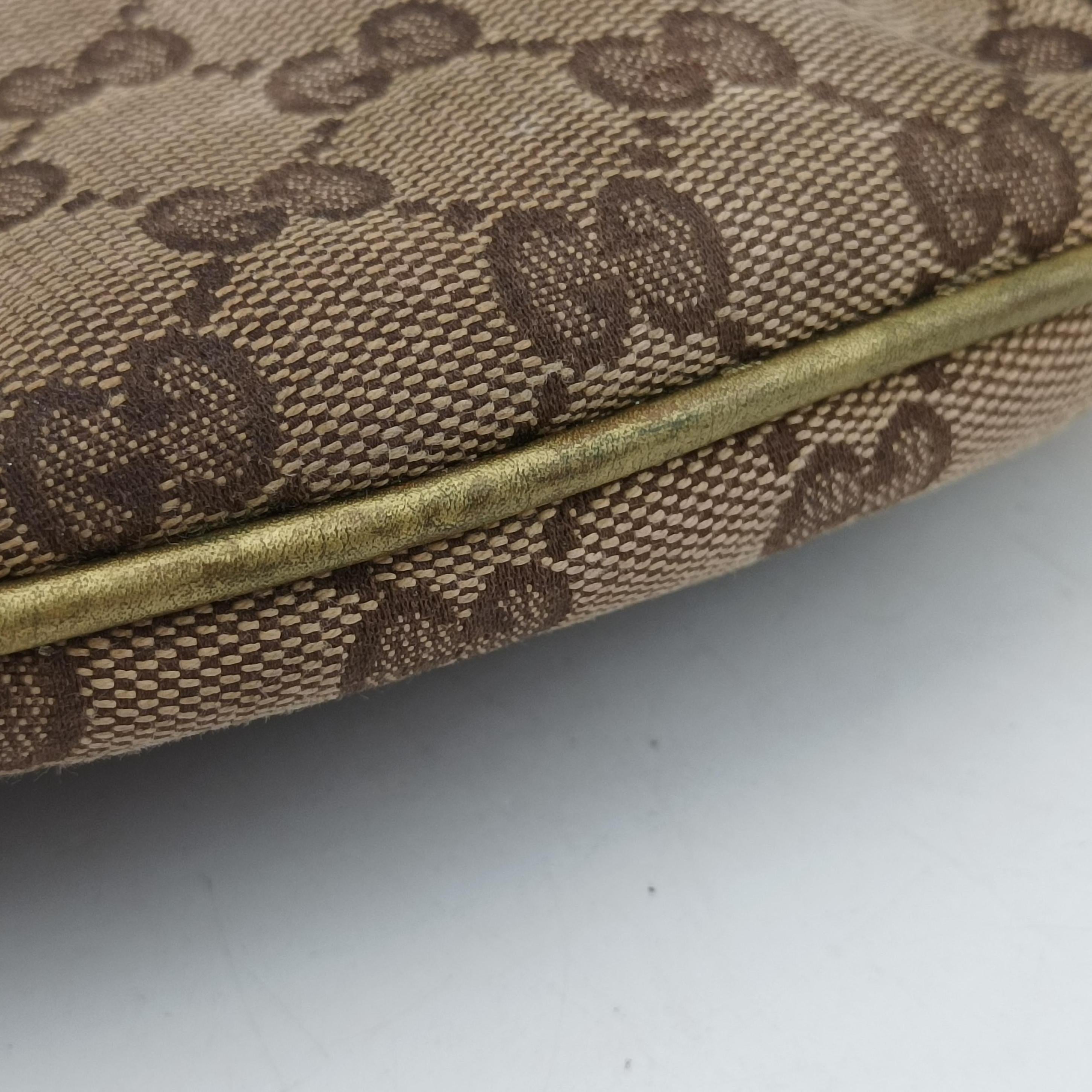 Secondhand Gucci Indy Mini Top Handle Brown×golden Canvas 198339 shoulderbag | stylenewstar